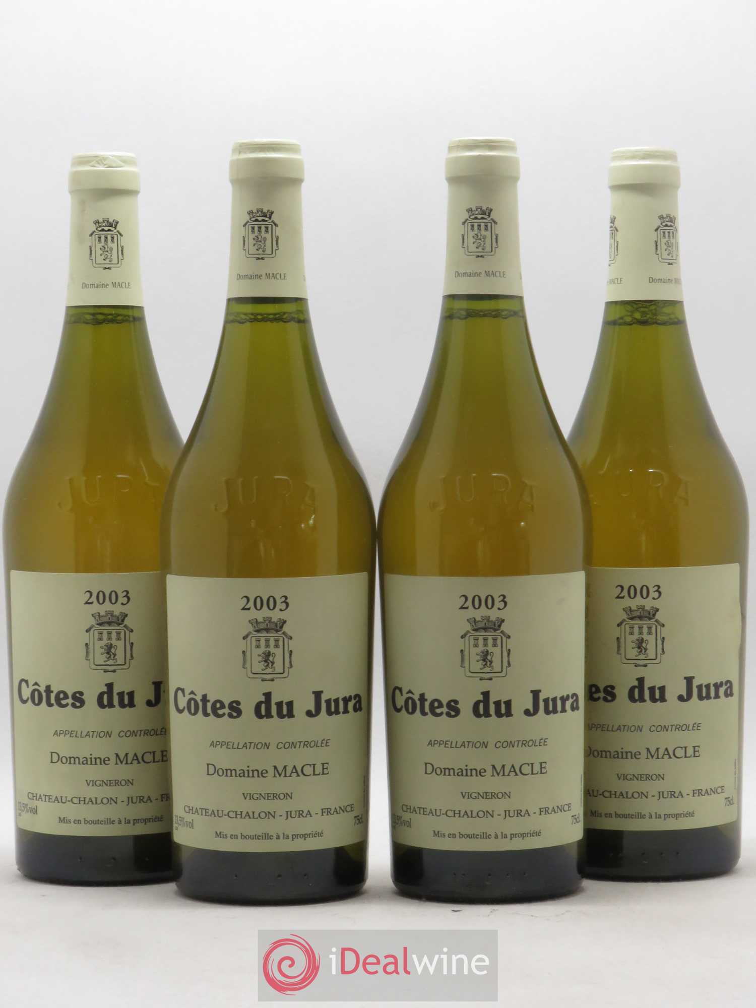 Côtes du Jura Jean Macle 2003 - Lot de 4 bouteilles - 0