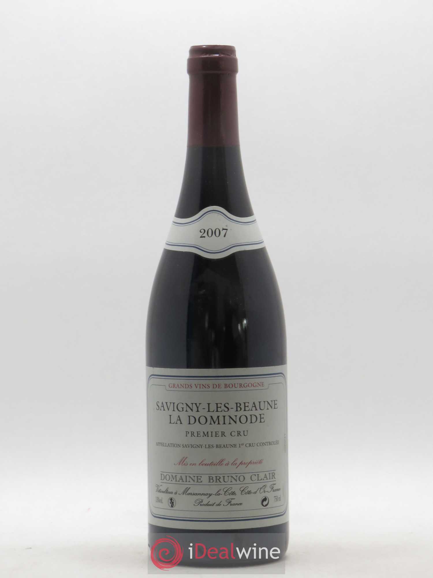 Savigny-lès-Beaune 1er Cru La Dominode Bruno Clair (Domaine) 2007 - Lot de 1 bouteille - 0