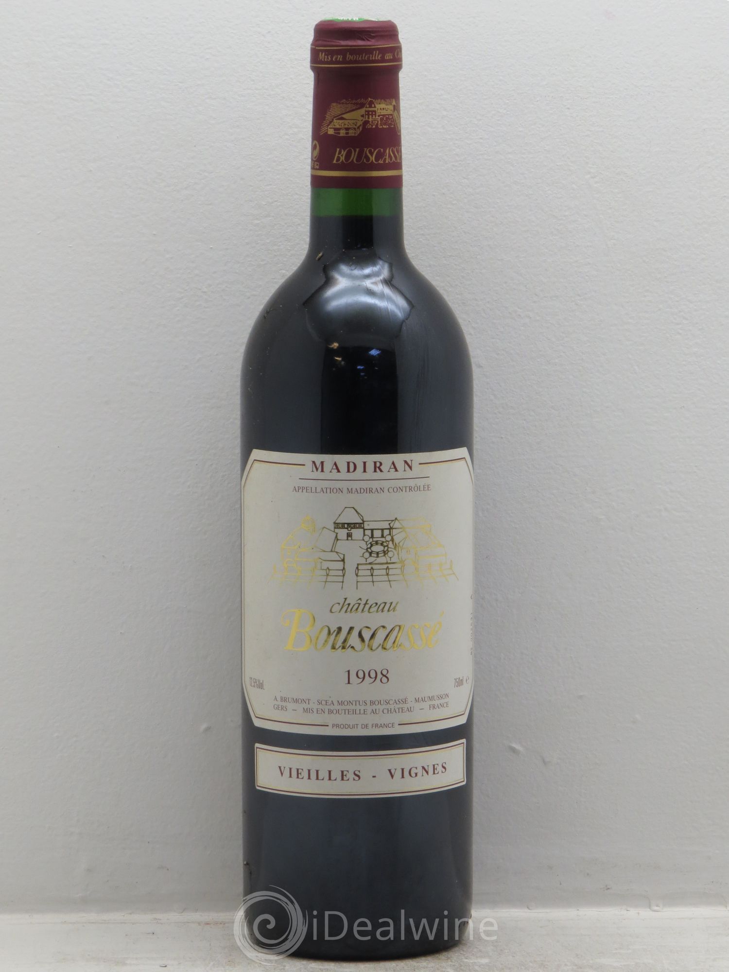 Madiran Vieilles Vignes Château Bouscassé - Alain Brumont 1998 - Lot de 1 bouteille - 0