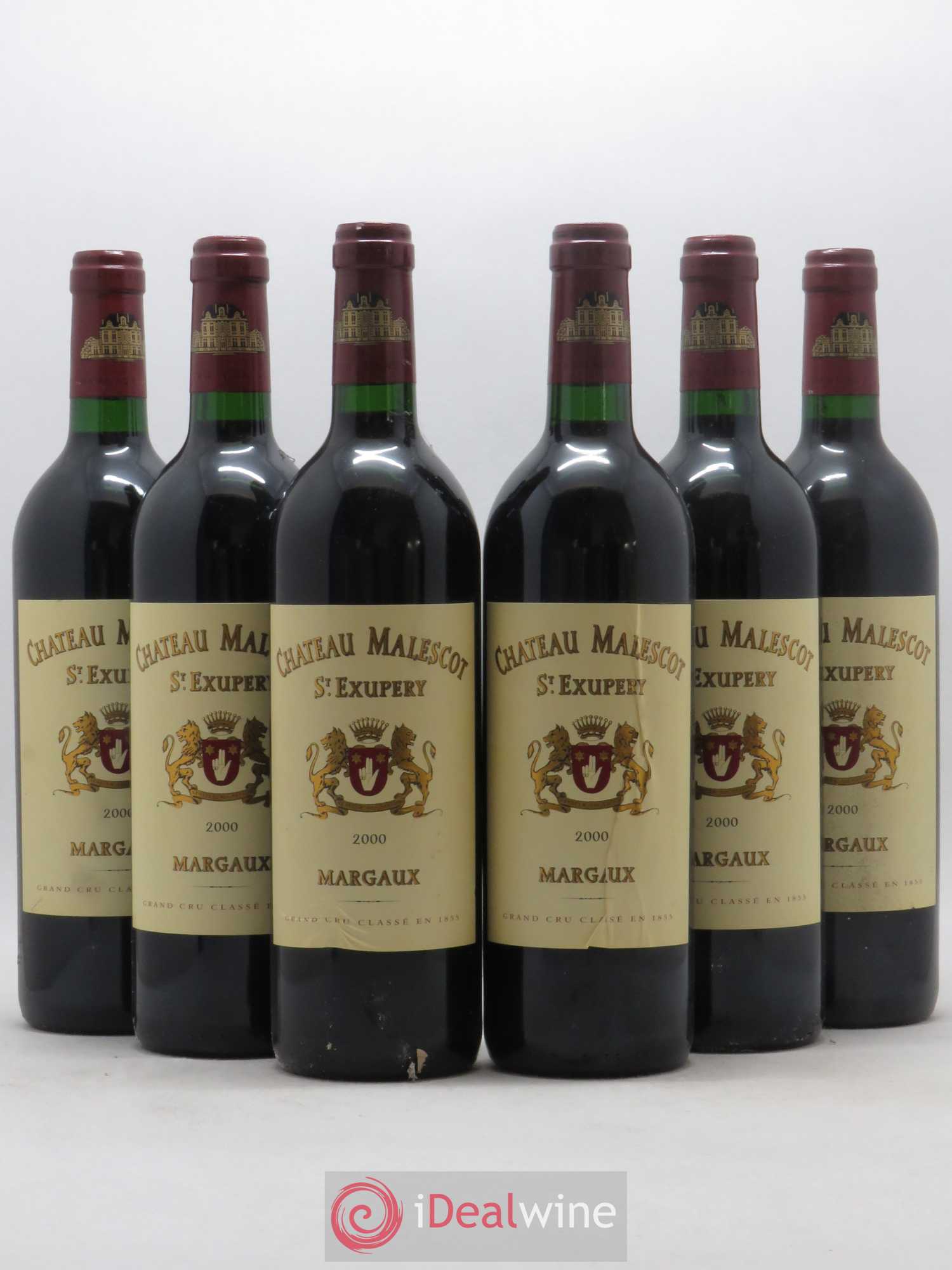 Château Malescot Saint-Exupéry 3ème Grand Cru Classé 2000 - Lot de 6 bouteilles - 0