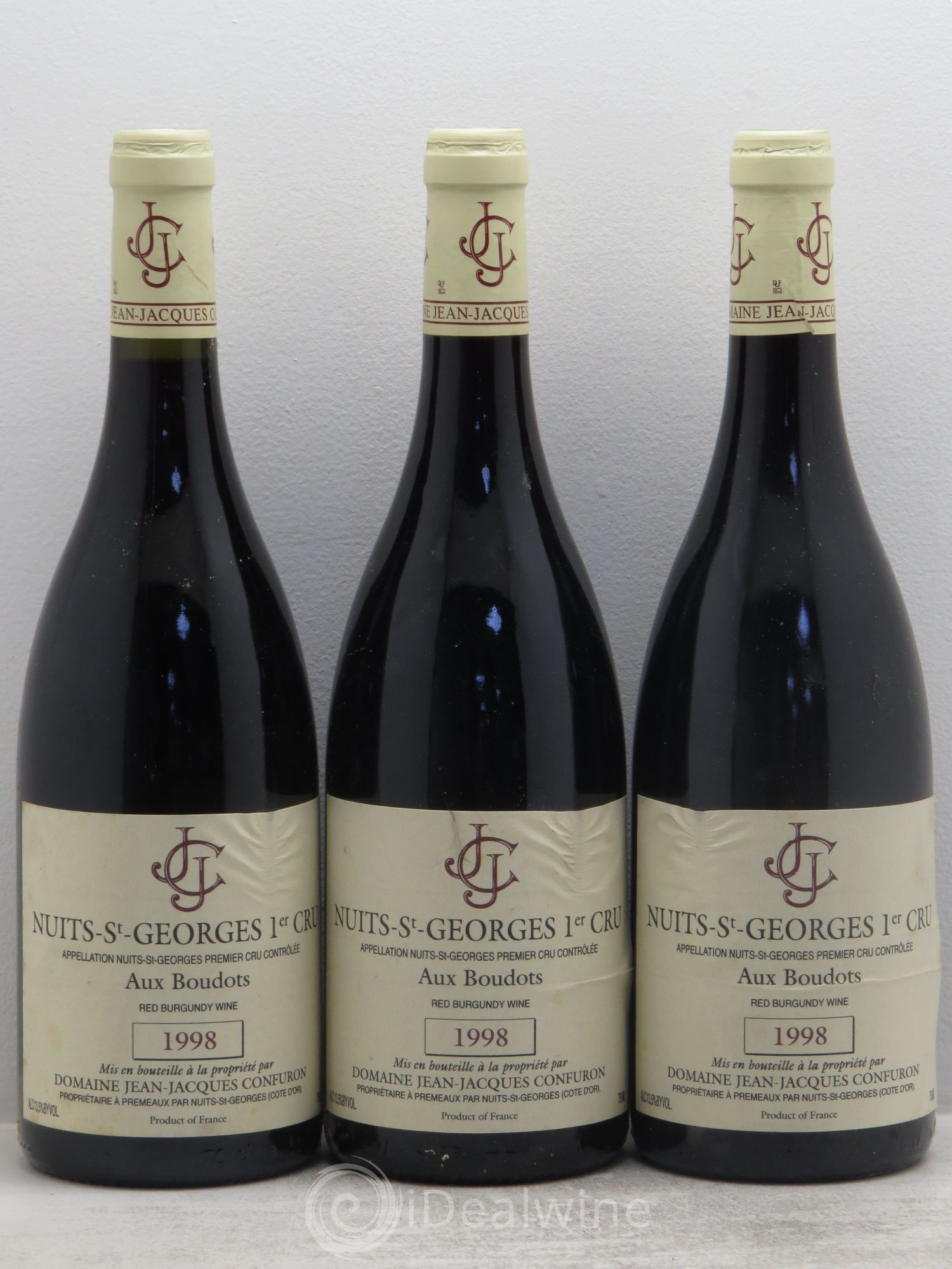 Nuits-Saint-Georges 1er Cru Aux Boudots Jean-Jacques Confuron 1999 - Lot de 3 bouteilles - 0