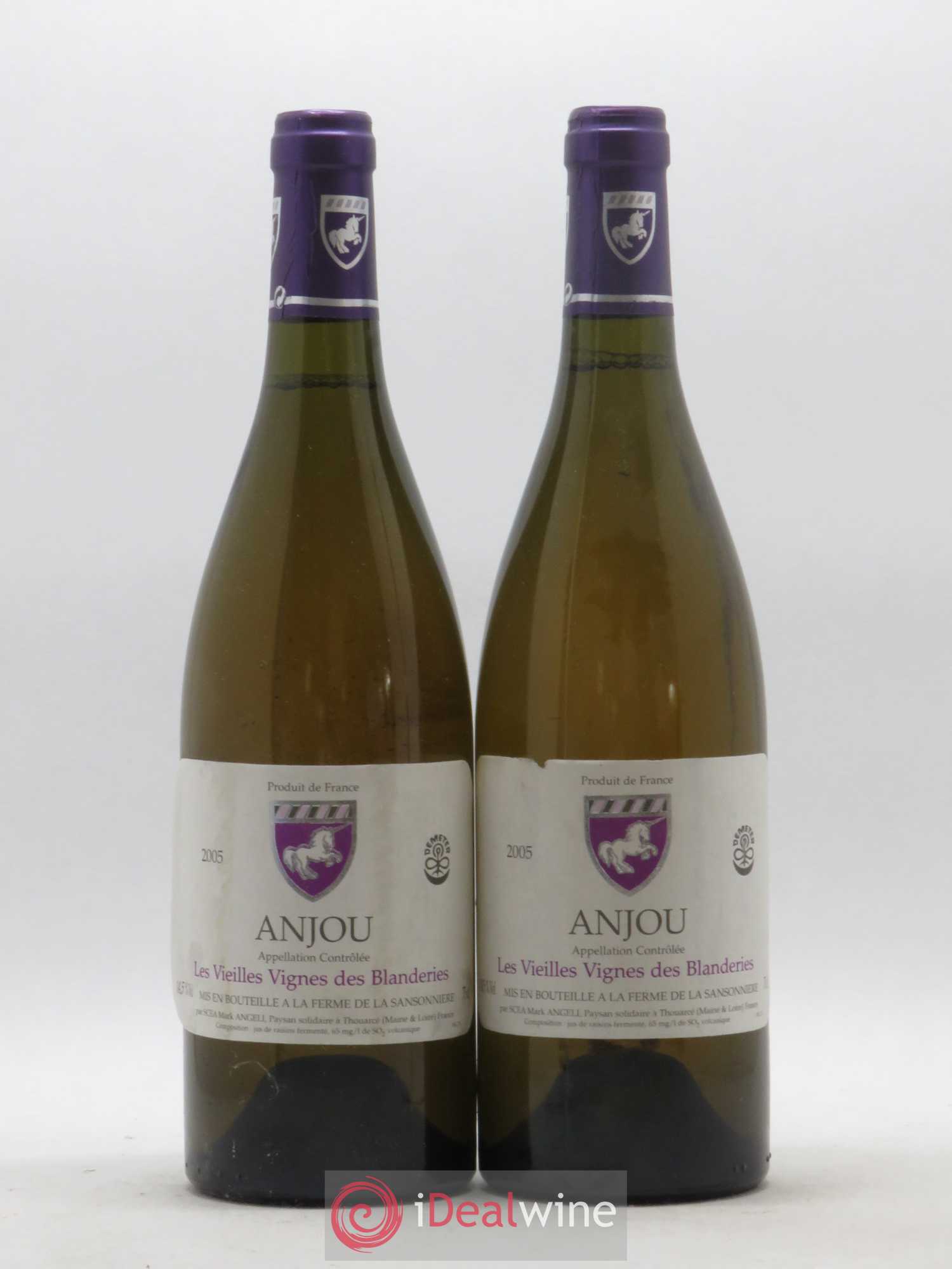 Anjou Les Vieilles Vignes des Blanderies Mark Angeli (Domaine) - Ferme de la Sansonnière 2005 - Lot de 2 bouteilles - 0