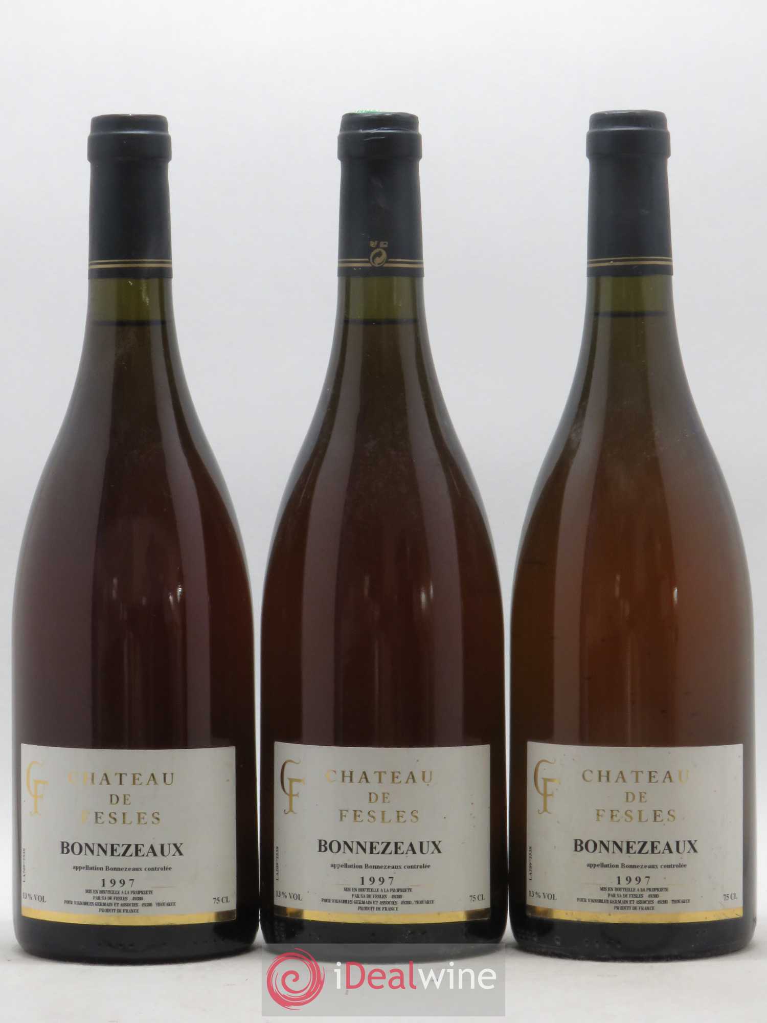 Bonnezeaux Château de Fesles 1997 - Lotto di 3 bottiglie - 0
