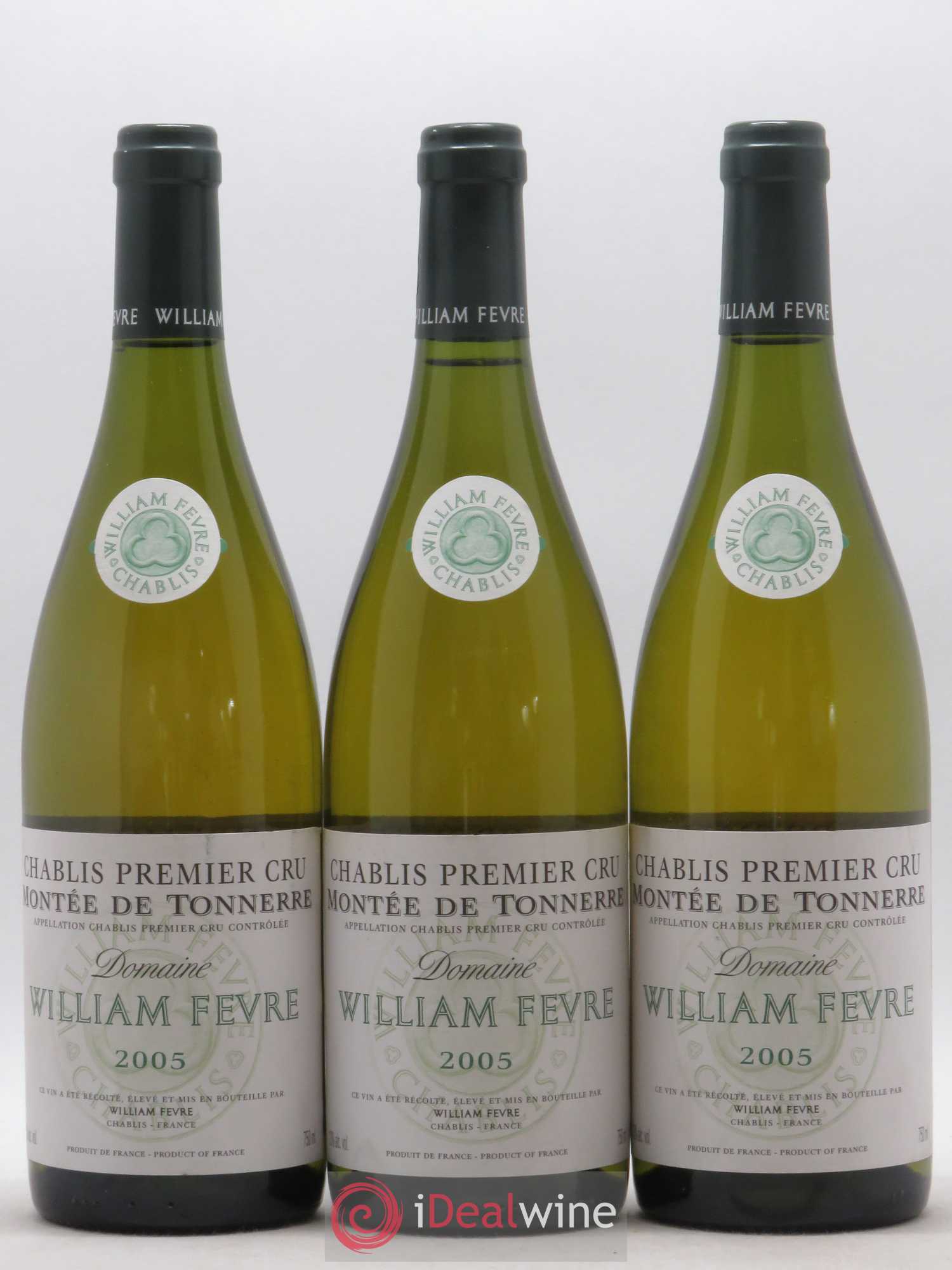 Chablis 1er Cru Montée de Tonnerre William Fèvre 2005 - Lot de 3 bouteilles - 0