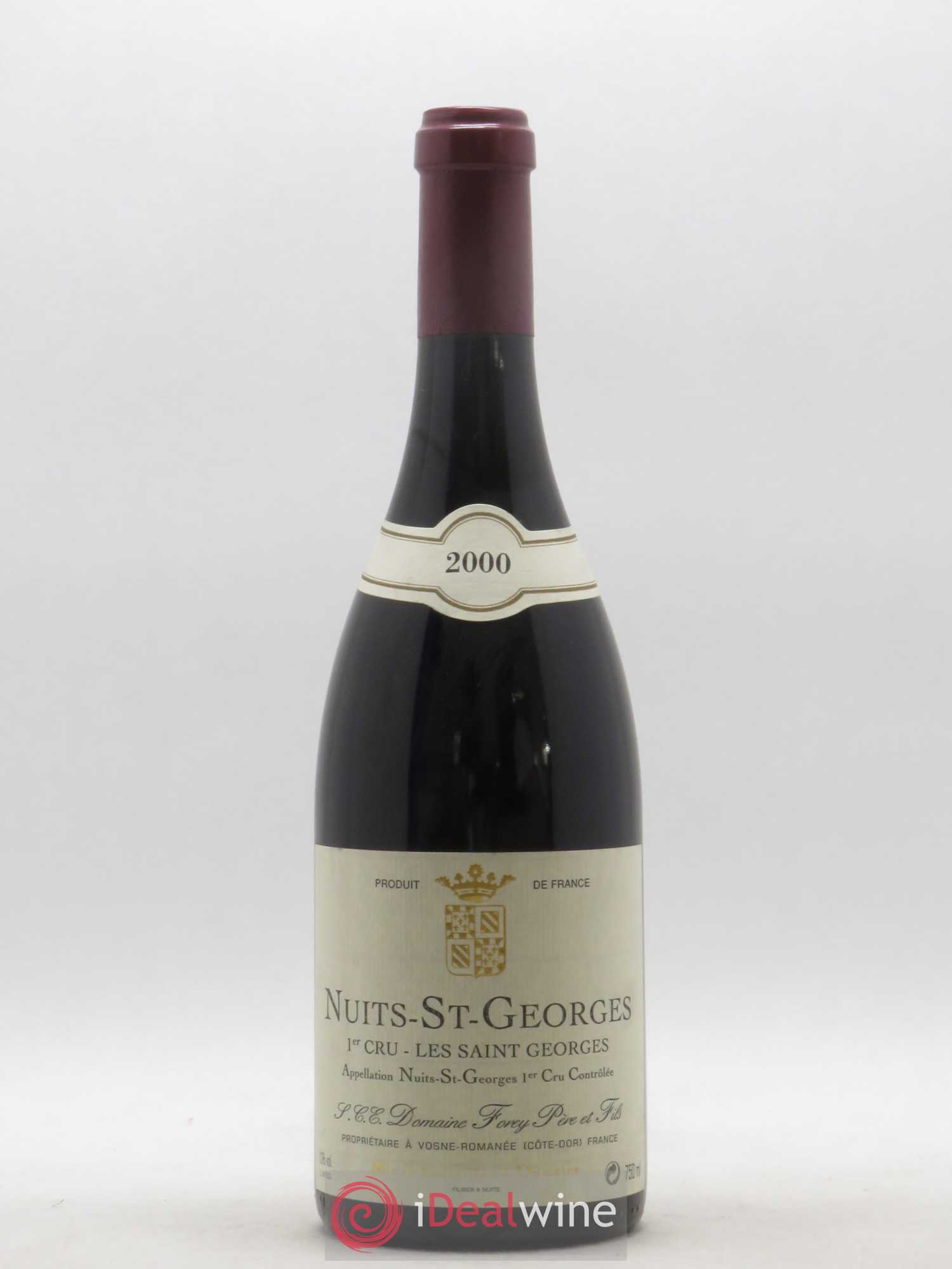 Nuits-Saint-Georges 1er Cru Les Saint-Georges Forey Père et Fils (Domaine) 2000 - Lot de 1 bouteille - 0