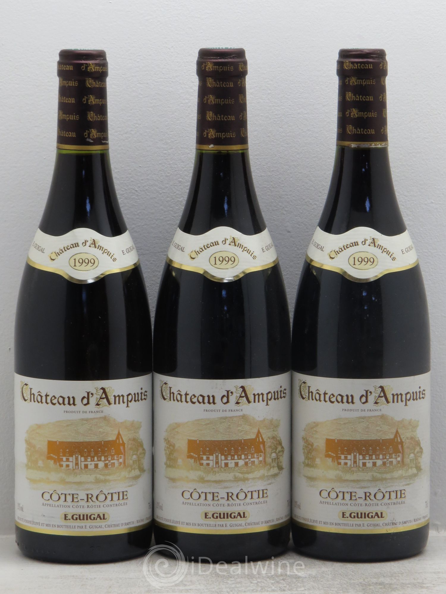 Côte-Rôtie Château d'Ampuis Guigal 1999 - Lot de 3 bouteilles - 0