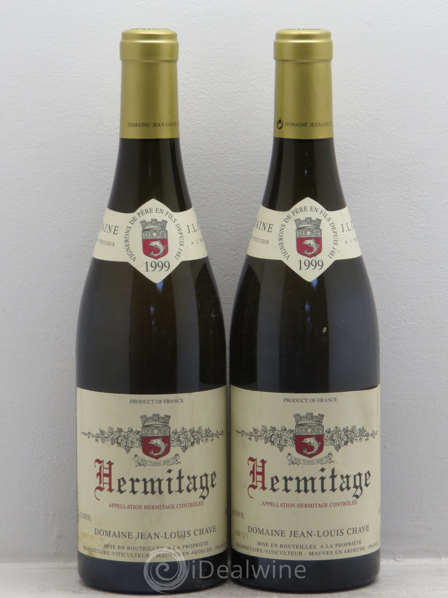 Hermitage Jean-Louis Chave 1999 - Lot de 2 bouteilles - 0