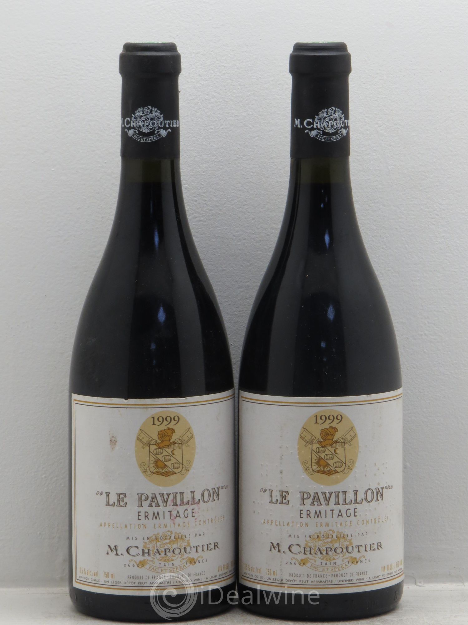 Hermitage Ermitage Le Pavillon Chapoutier 1999 - Lot de 2 bouteilles - 0
