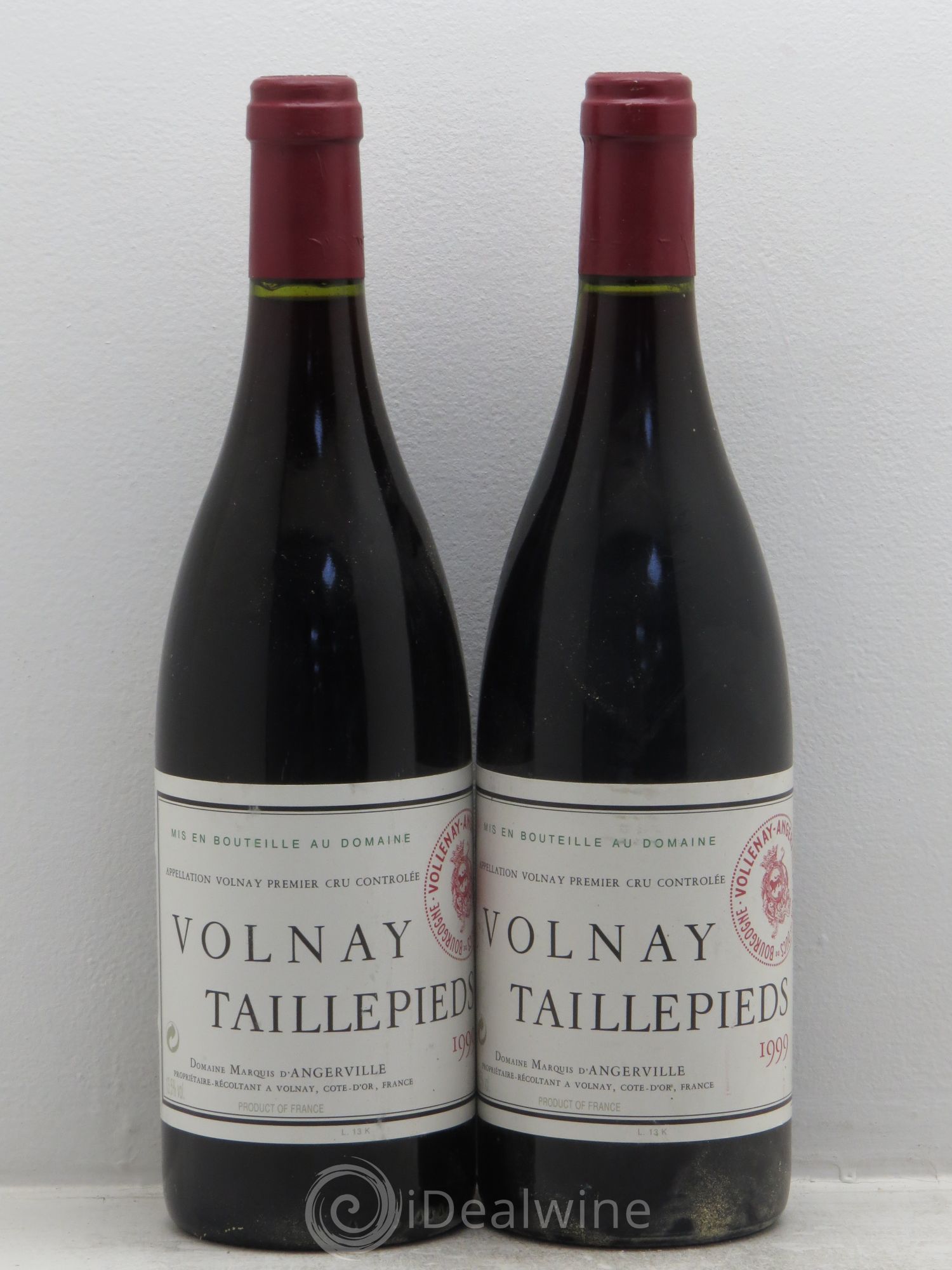 Volnay 1er Cru Taillepieds Marquis d'Angerville (Domaine) 1999 - Lot de 2 bouteilles - 0