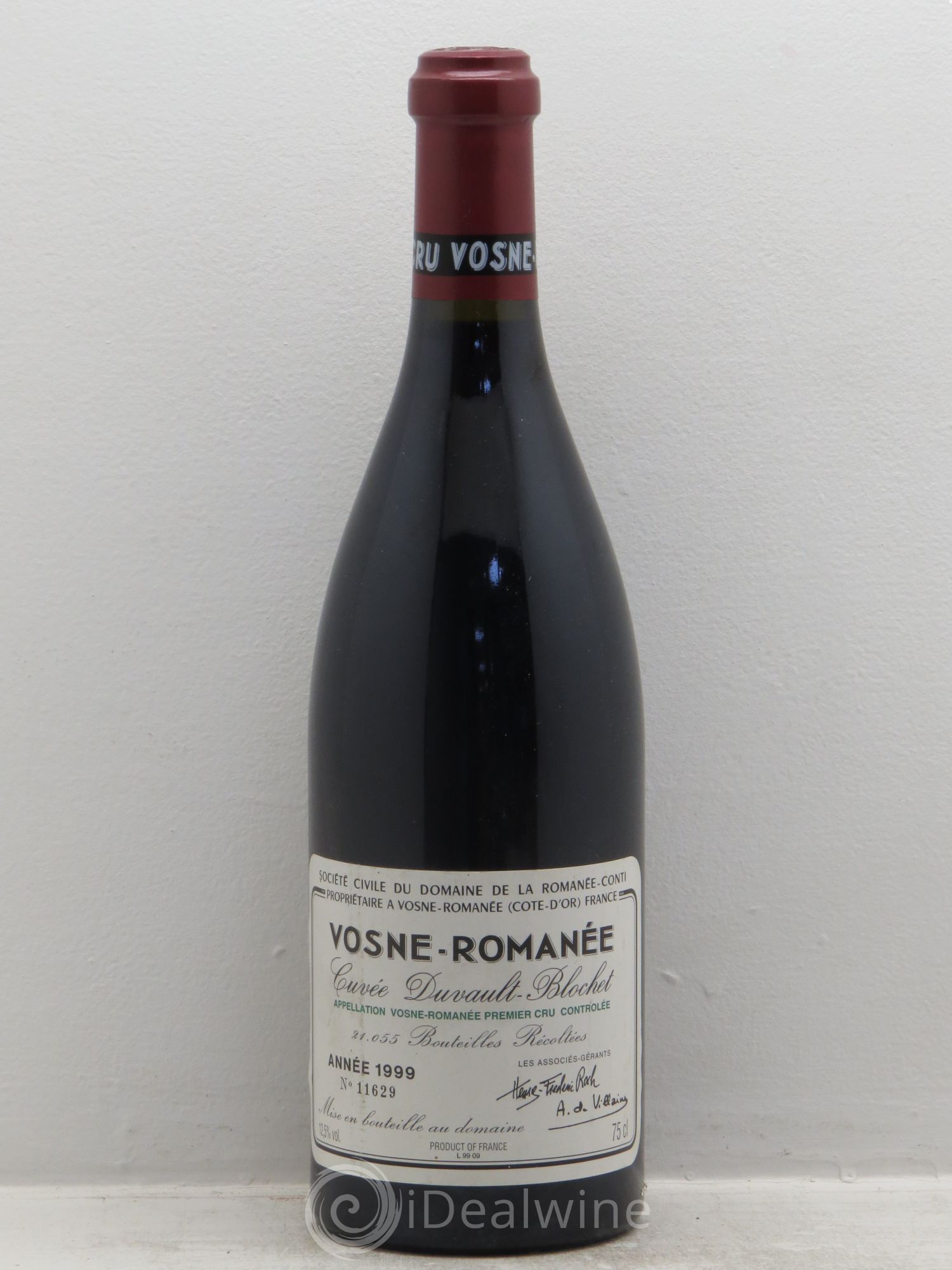 Vosne-Romanée 1er Cru Cuvée Duvault Blochet Domaine de la Romanée-Conti 1999 - Lot de 1 bouteille - 0