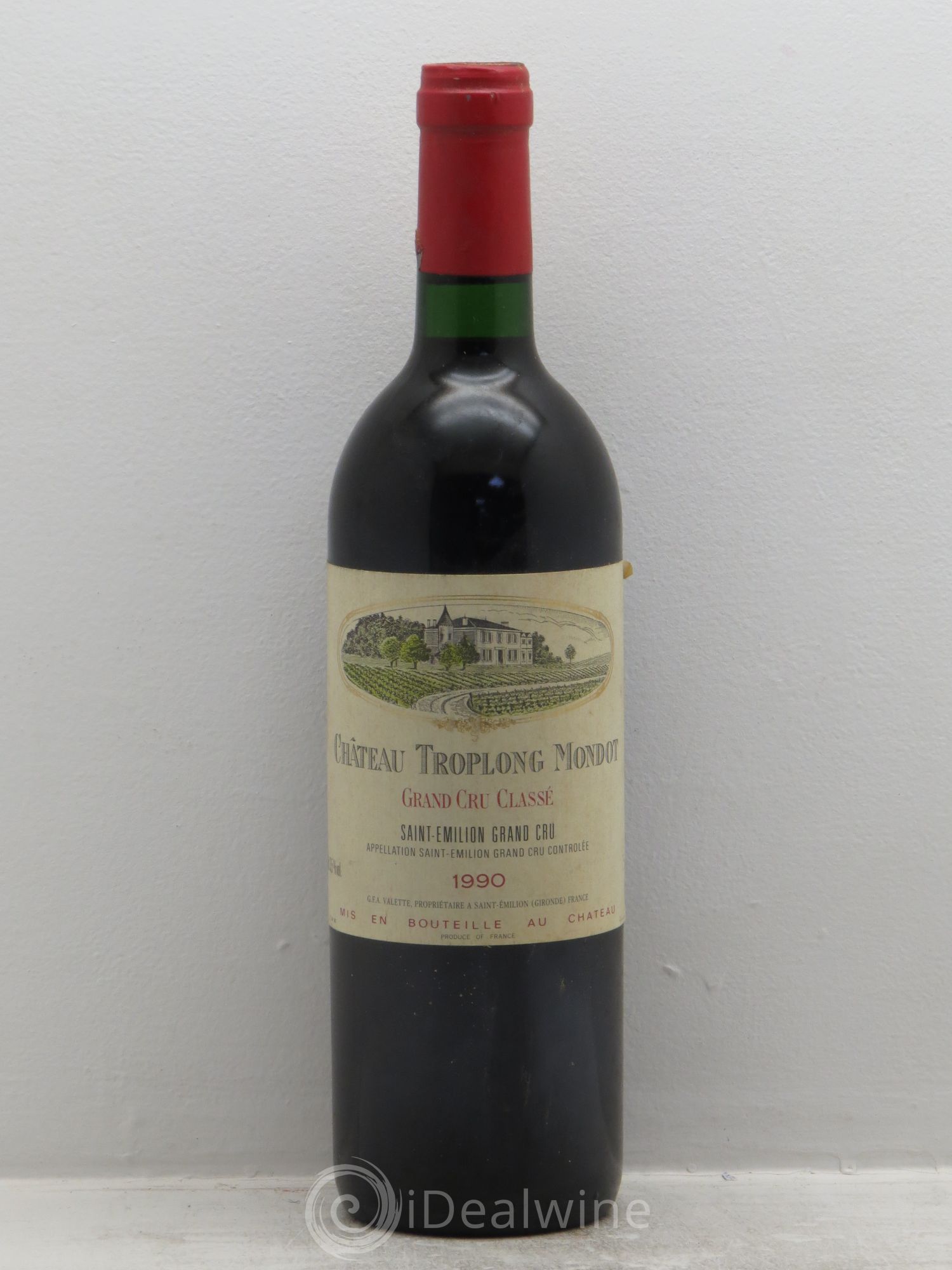 Château Troplong Mondot 1er Grand Cru Classé B 1990 - Lot de 1 bouteille - 0