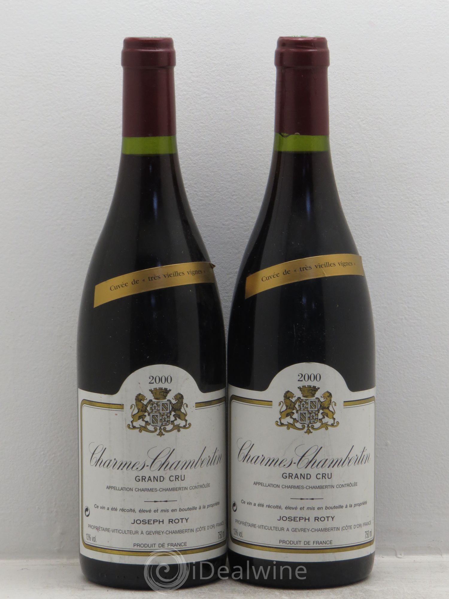 Charmes-Chambertin Grand Cru Très vieilles vignes Joseph Roty (Domaine) 2000 - Lot de 2 bouteilles - 0