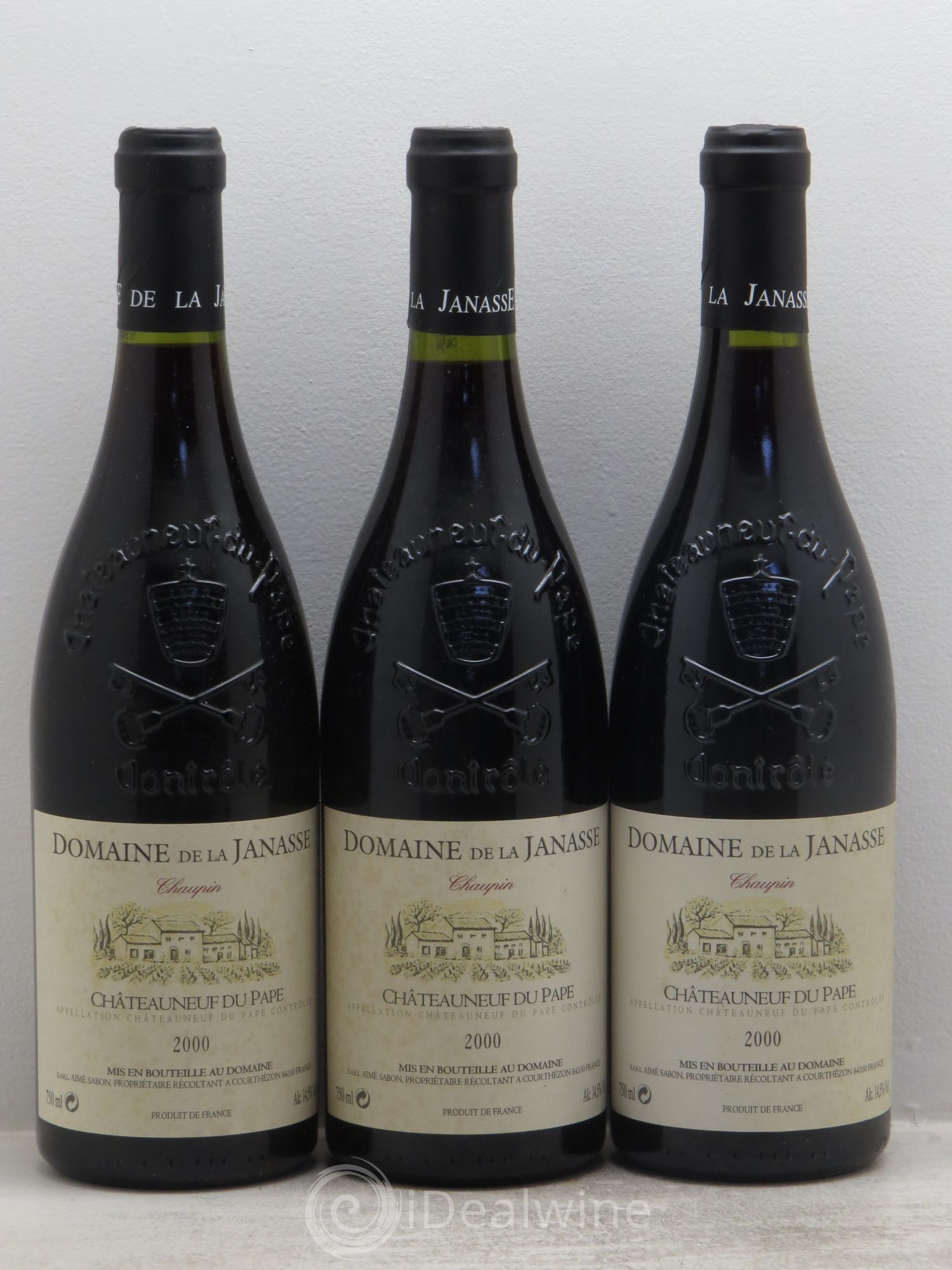 Châteauneuf-du-Pape Cuvée Chaupin La Janasse (Domaine de) 2000 - Lot de 3 bouteilles - 0
