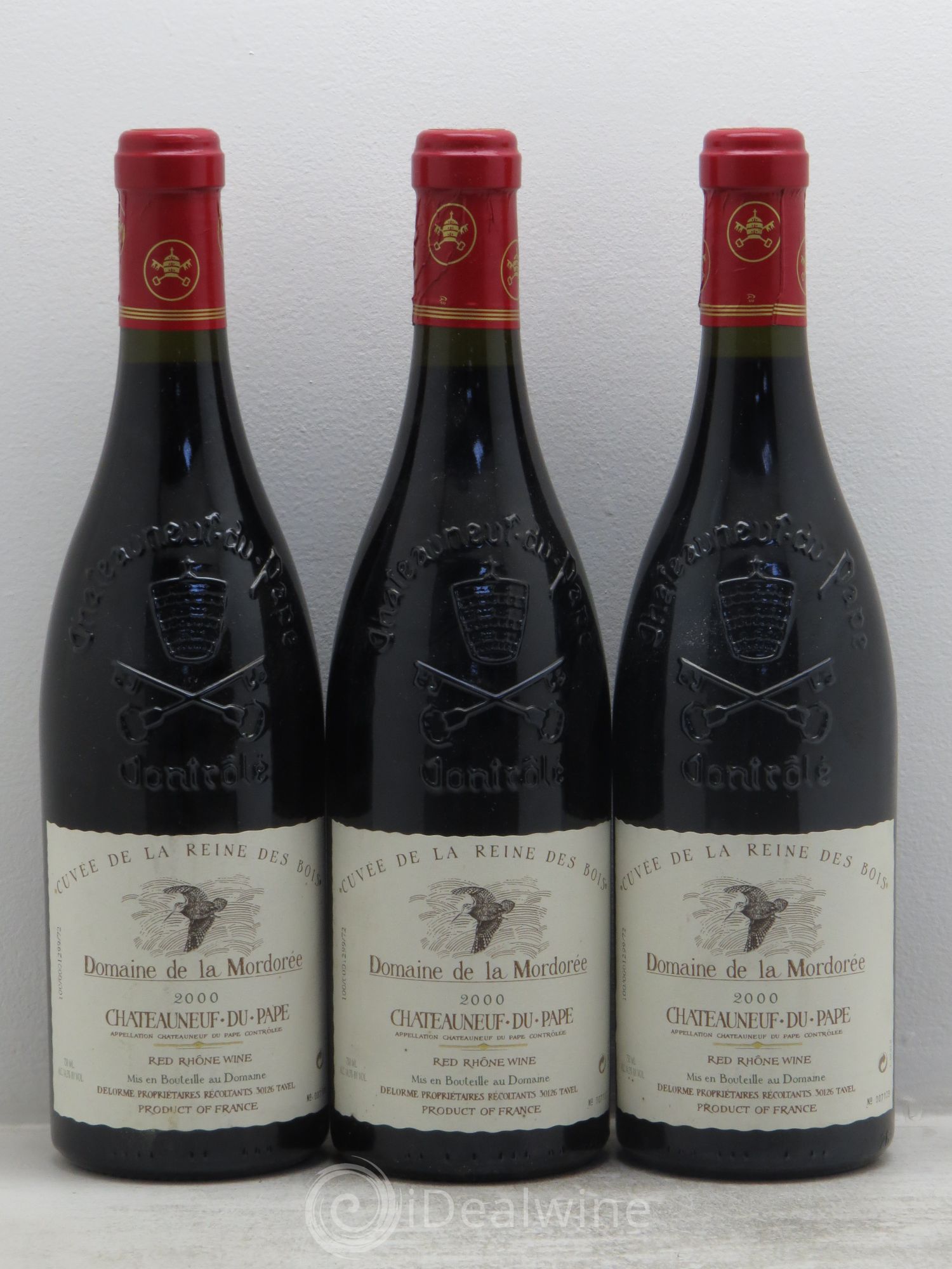 Châteauneuf-du-Pape Cuvée de la Reine des Bois La Mordorée (Domaine de) 2000 - Lot de 3 bouteilles - 0