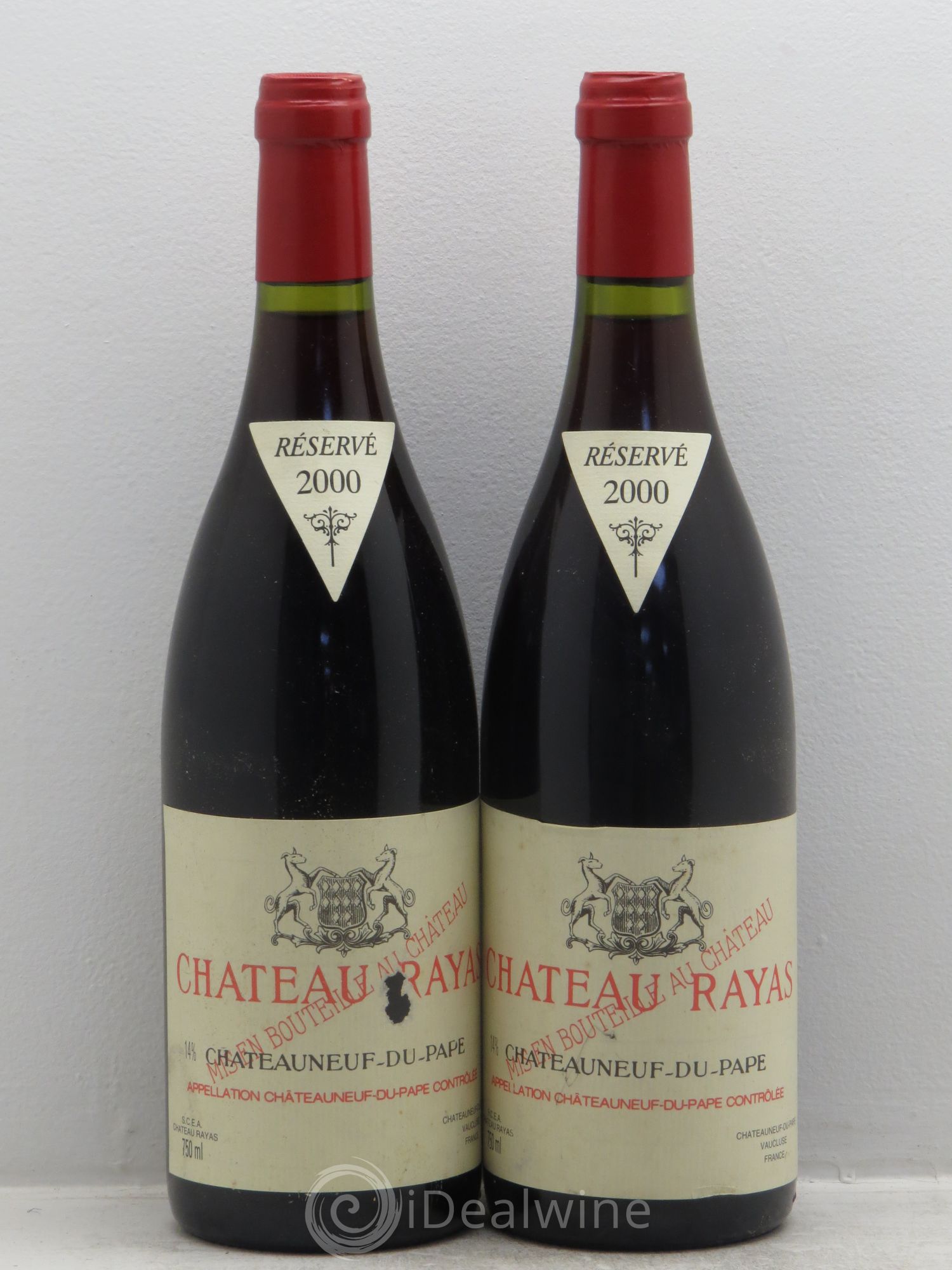 Châteauneuf-du-Pape Château Rayas Emmanuel Reynaud 2000 - Lot de 2 bouteilles - 0