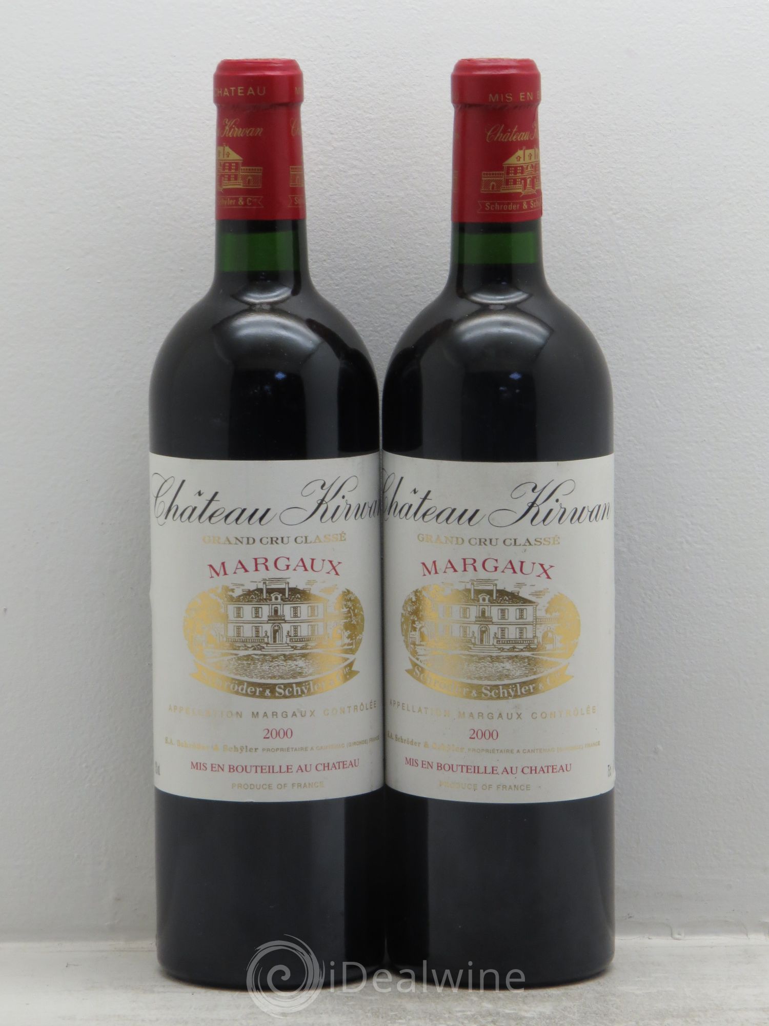 Château Kirwan 3ème Grand Cru Classé 2000 - Lot de 2 bouteilles - 0