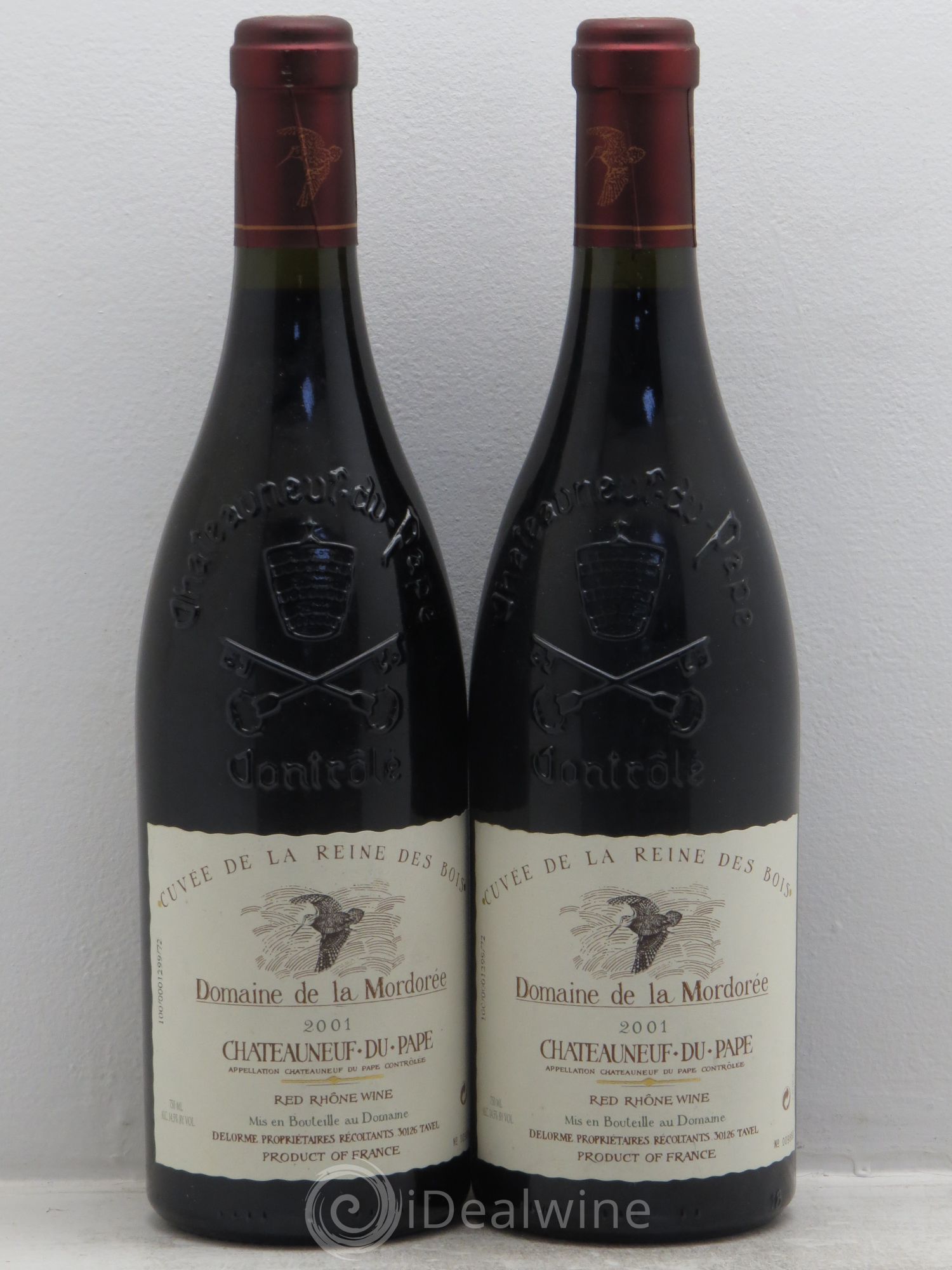 Châteauneuf-du-Pape Cuvée de la Reine des Bois La Mordorée (Domaine de) 2001 - Lot de 2 bouteilles - 0