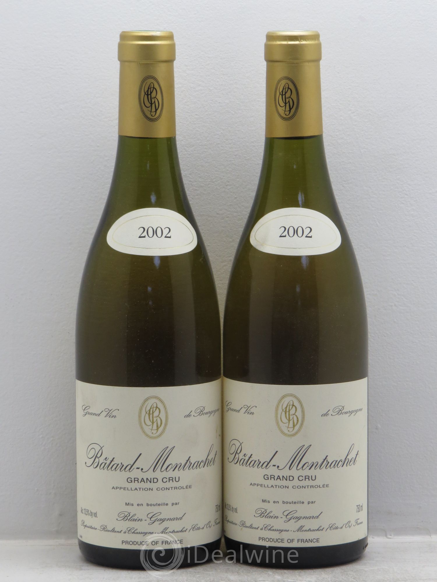 Bâtard-Montrachet Grand Cru Blain-Gagnard (Domaine) 2002 - Lot de 2 bouteilles - 0