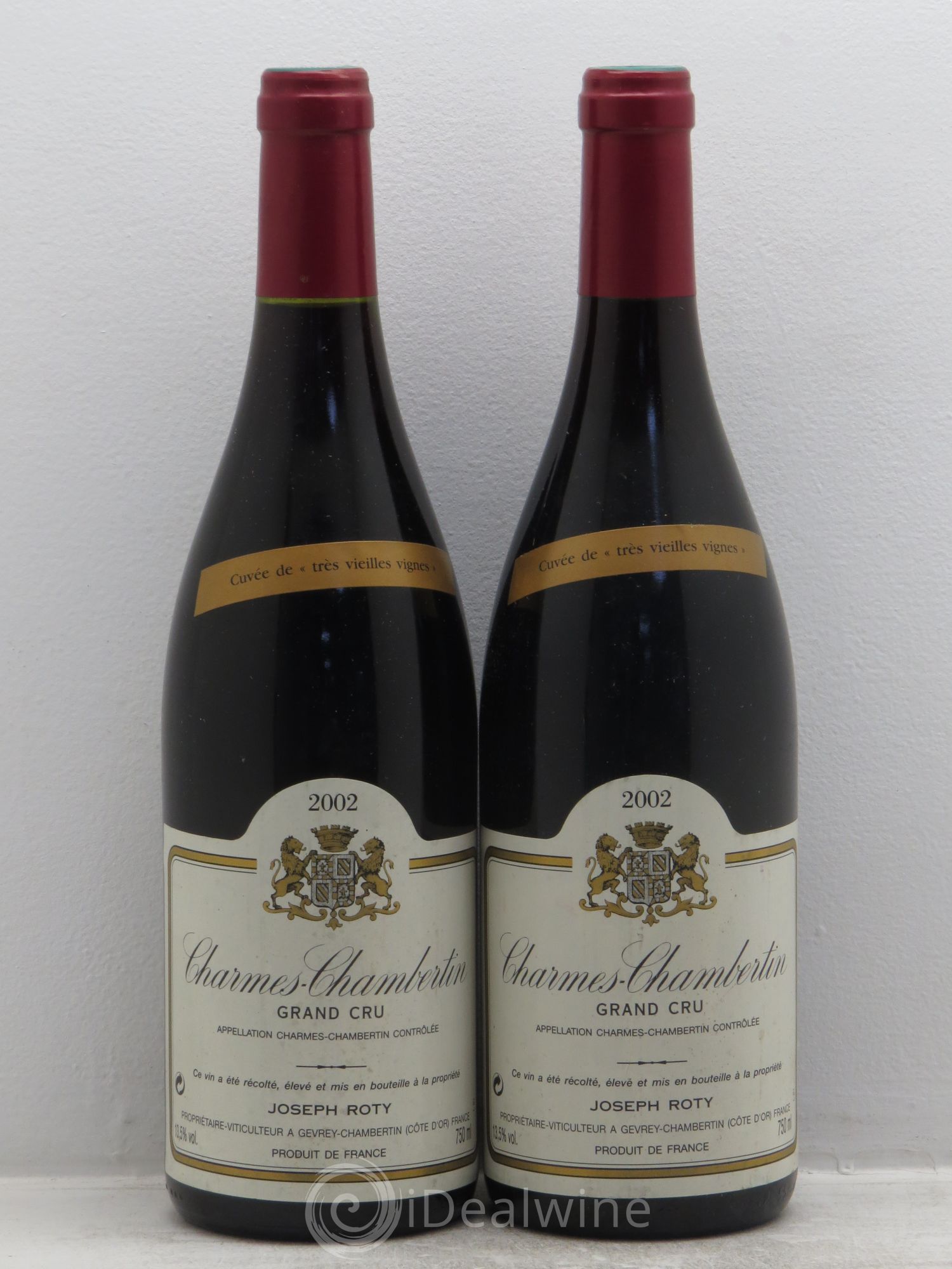 Charmes-Chambertin Grand Cru Très vieilles vignes Joseph Roty (Domaine) 2002 - Lot de 2 bouteilles - 0
