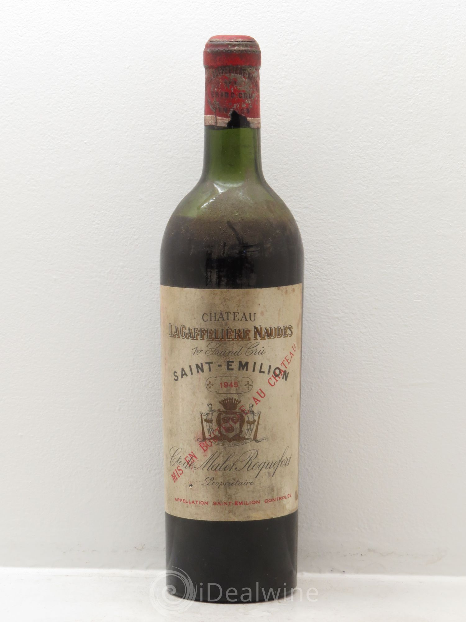 Château la Gaffelière 1er Grand Cru Classé B 1945 - Lot de 1 bouteille - 0