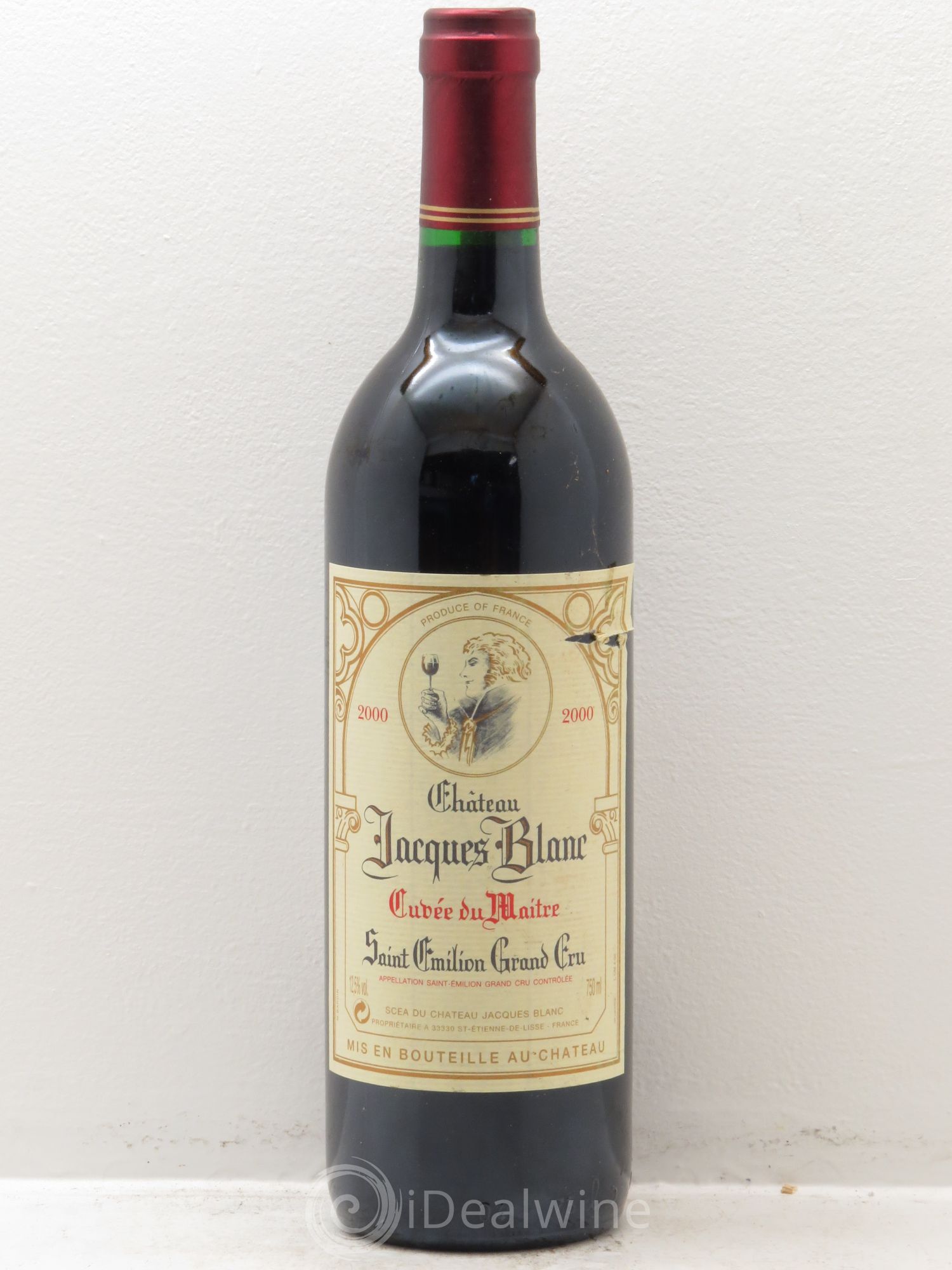 Saint-Émilion Château Jacques Blanc -Cuvée du Maitre 2000 - Posten von 12 Flaschen - 0