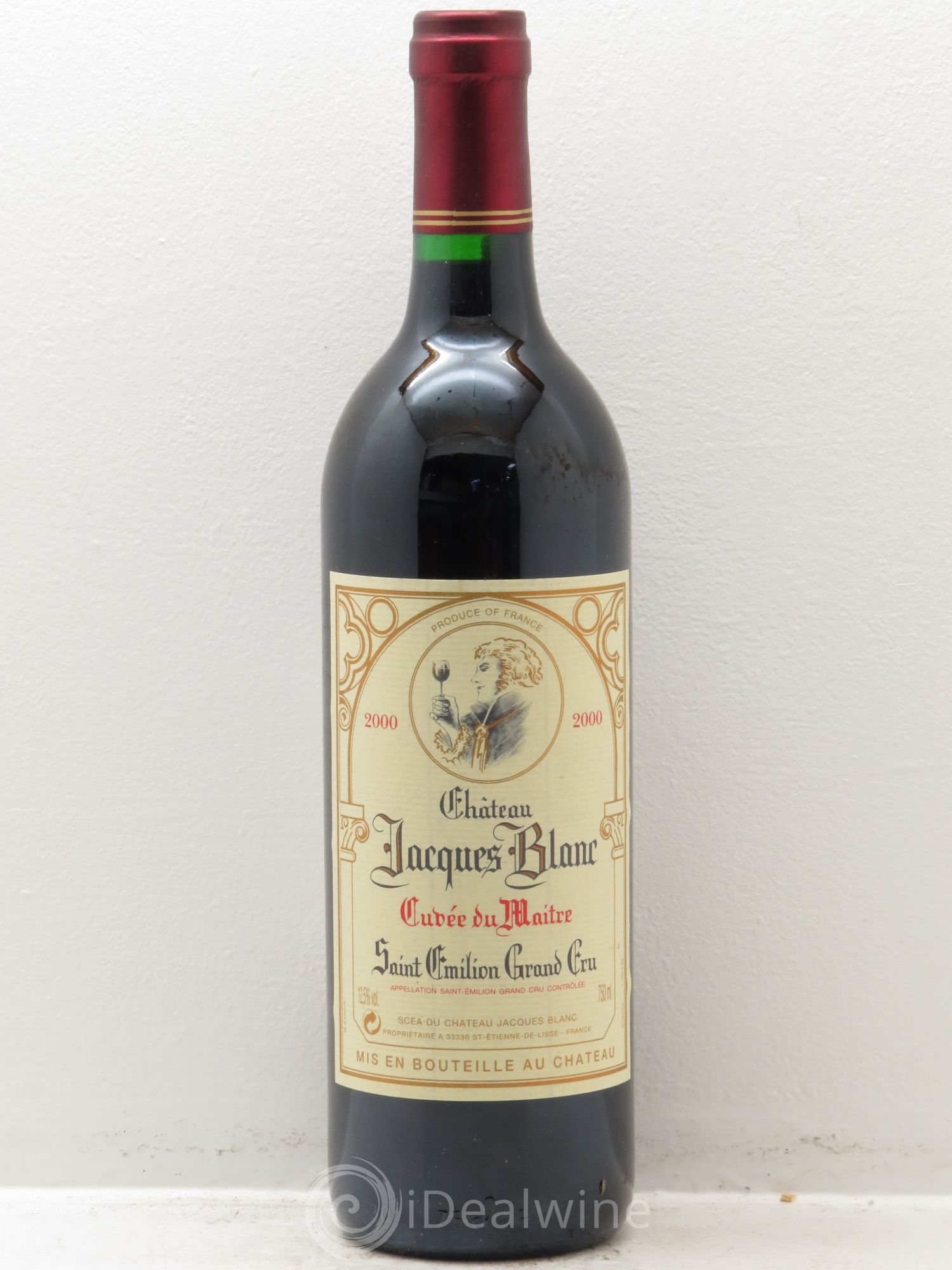 Saint-Émilion Château Jacques Blanc -Cuvée du Maitre 2000 - Posten von 12 Flaschen - 0