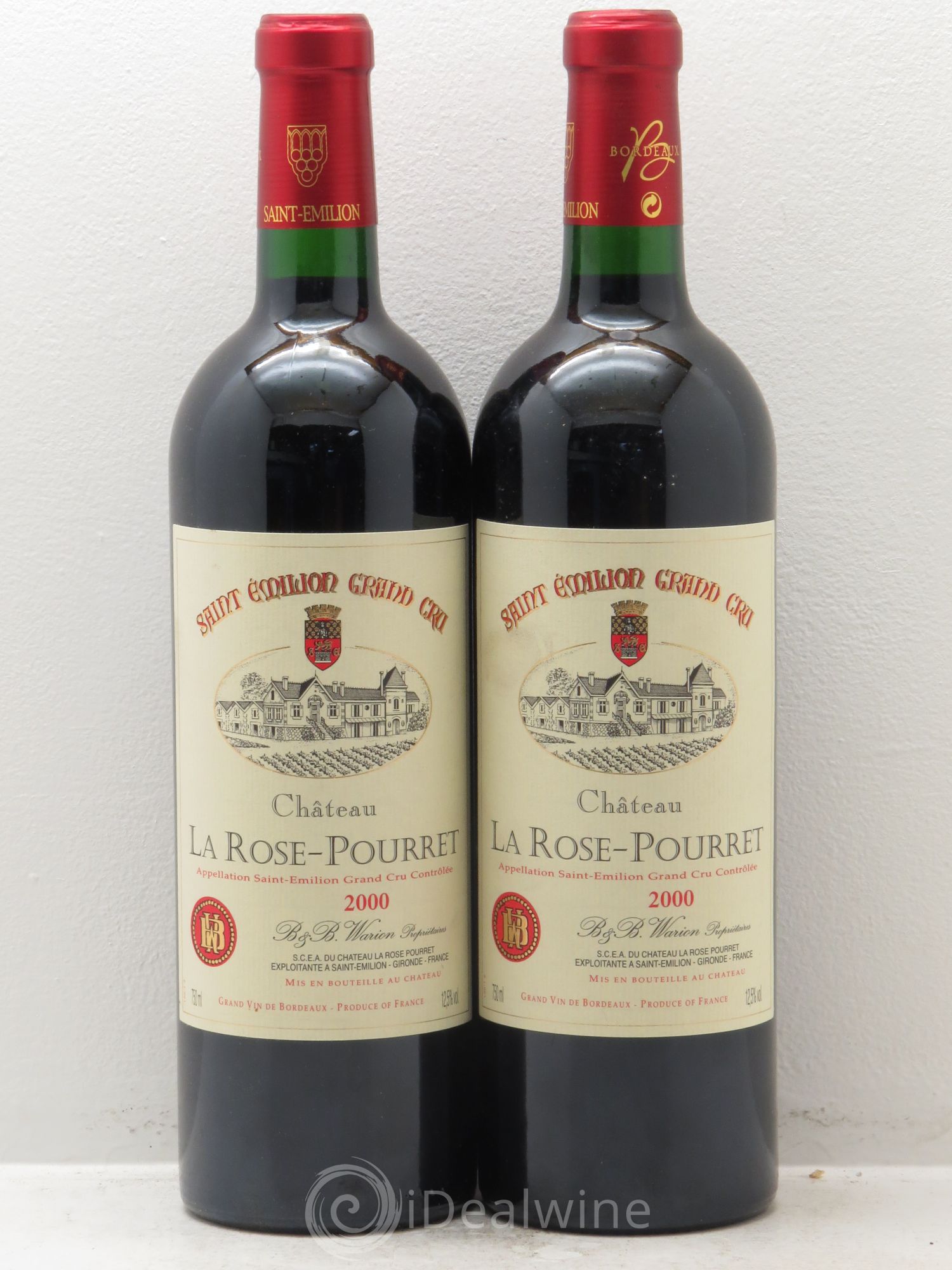 Château la Rose Pourret 2000 - Lot de 2 bouteilles - 0