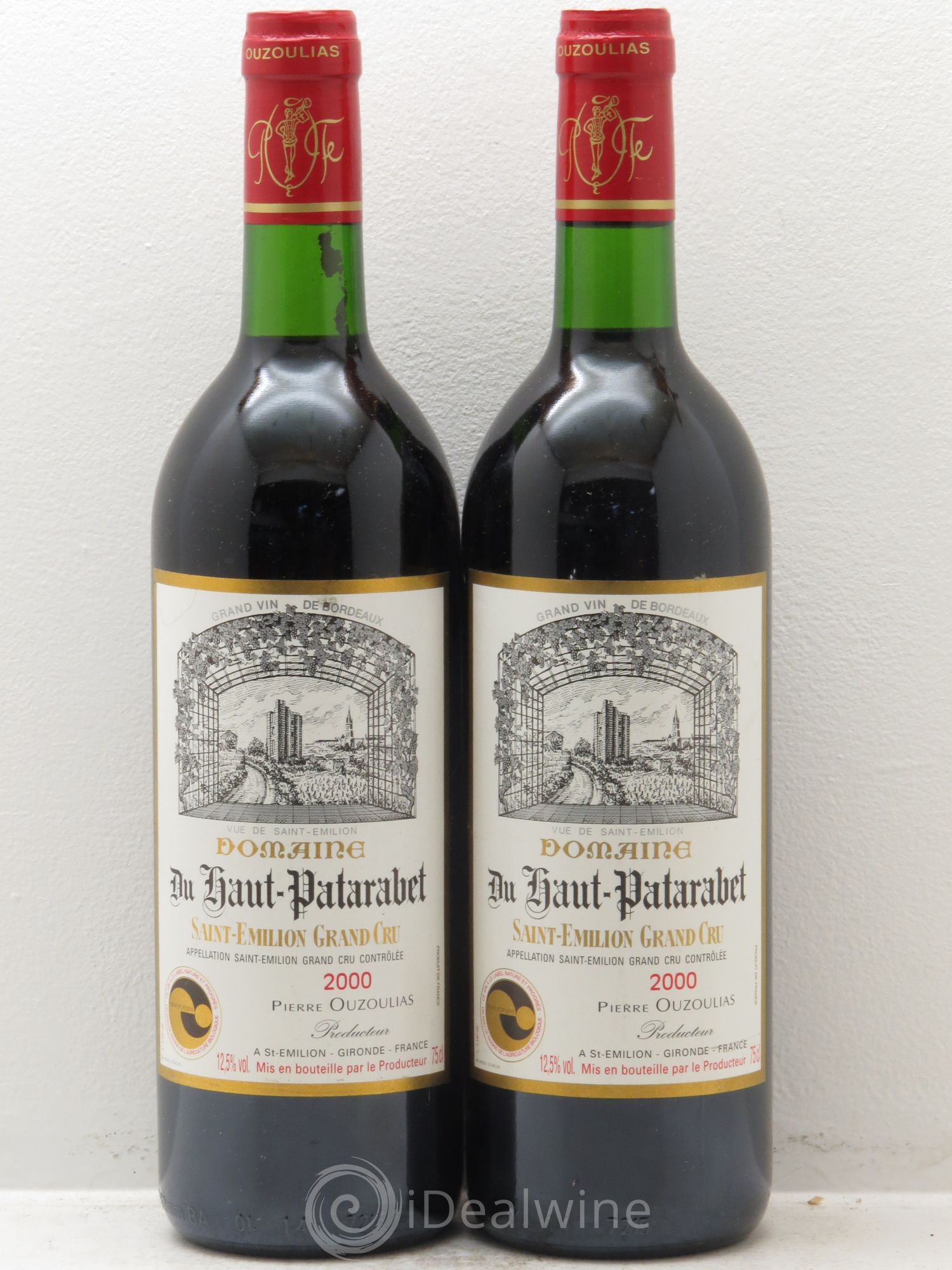 Saint-Émilion Domaine du Haut Patarabet 2000 - Posten von 2 Flaschen - 0