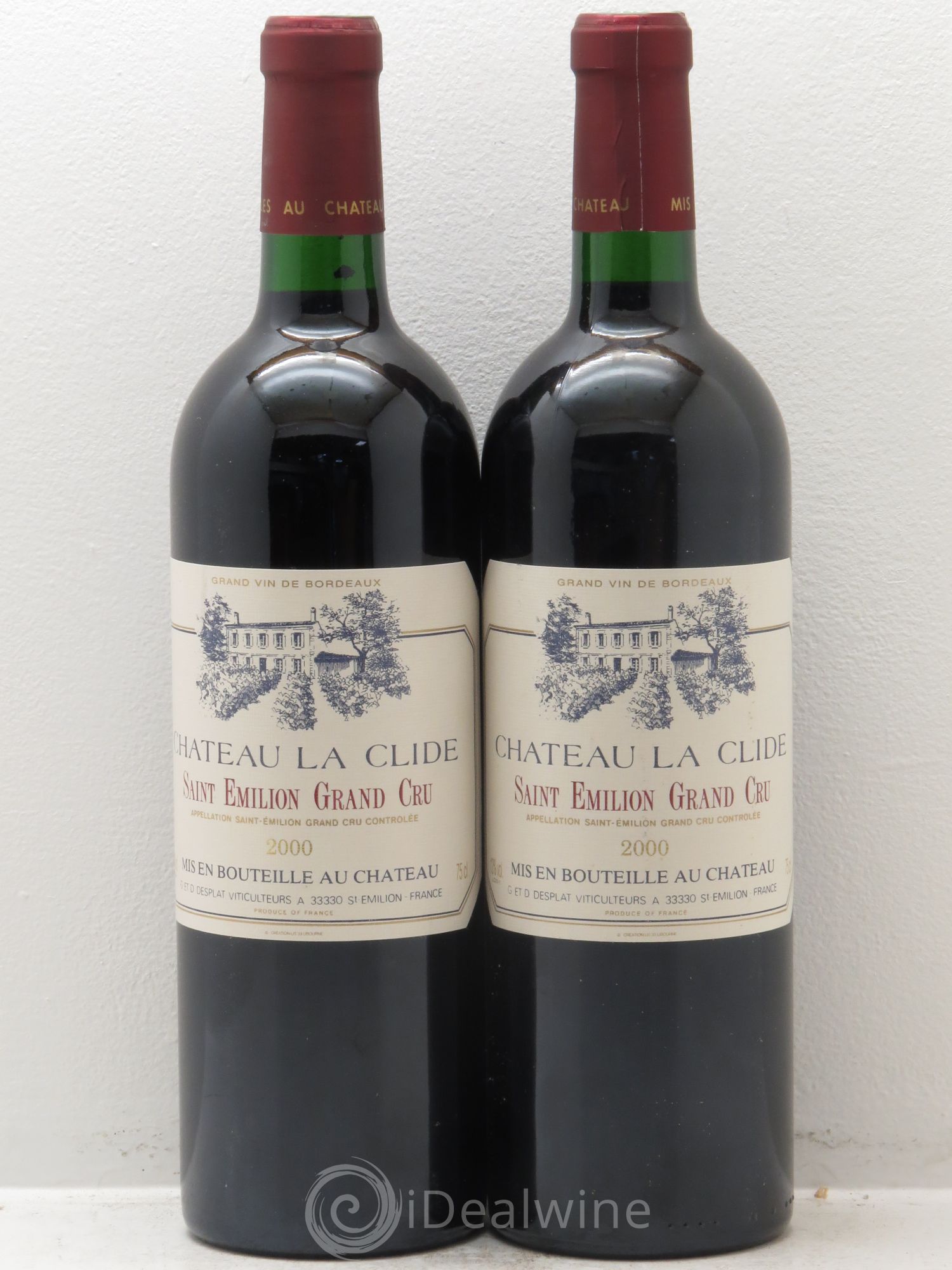 Saint-Émilion Chateau la Clide 2000 - Lot de 2 bouteilles - 0