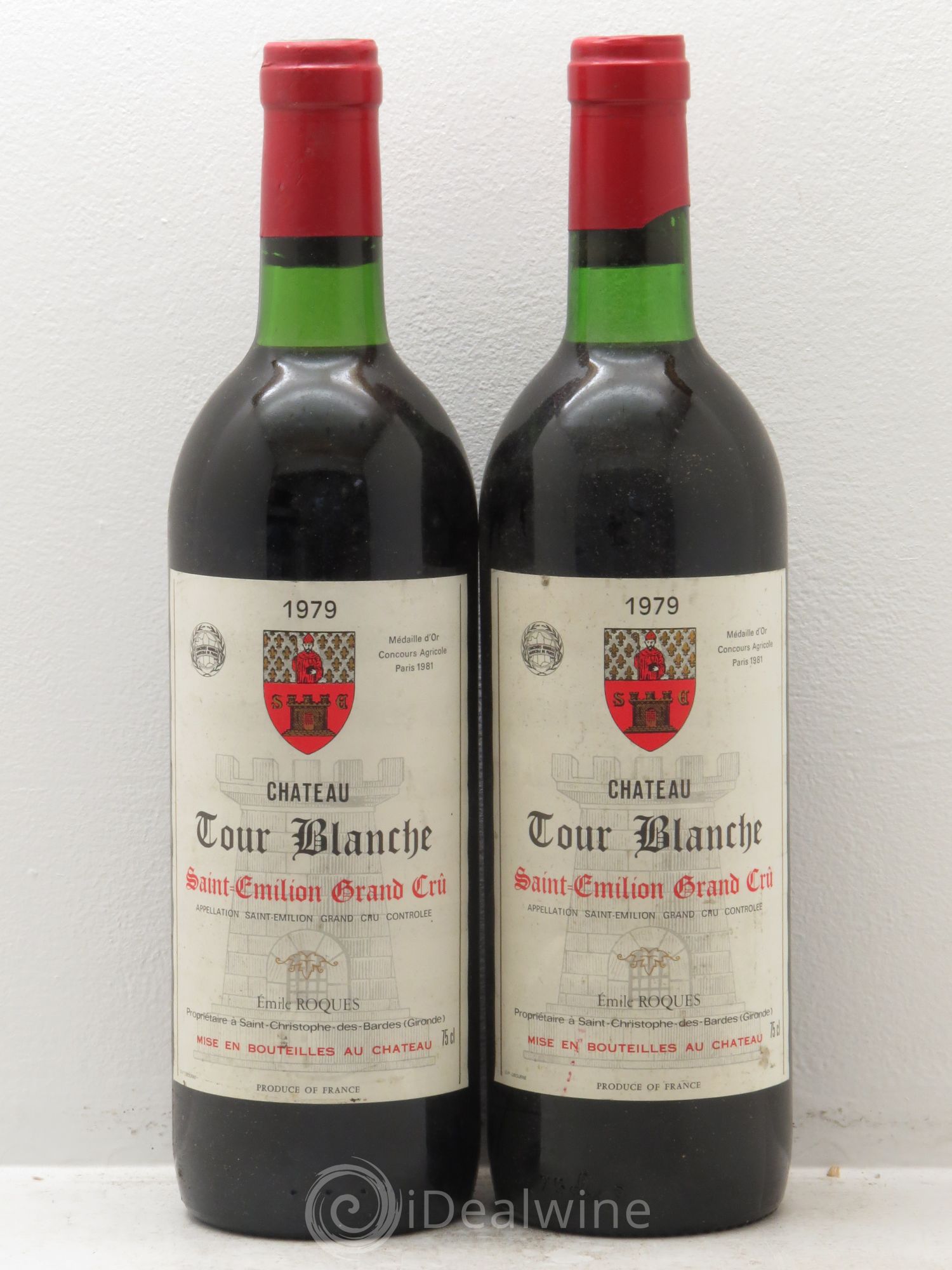 Saint-Émilion Chateau Tour blanche 1979 - Posten von 2 Flaschen - 0