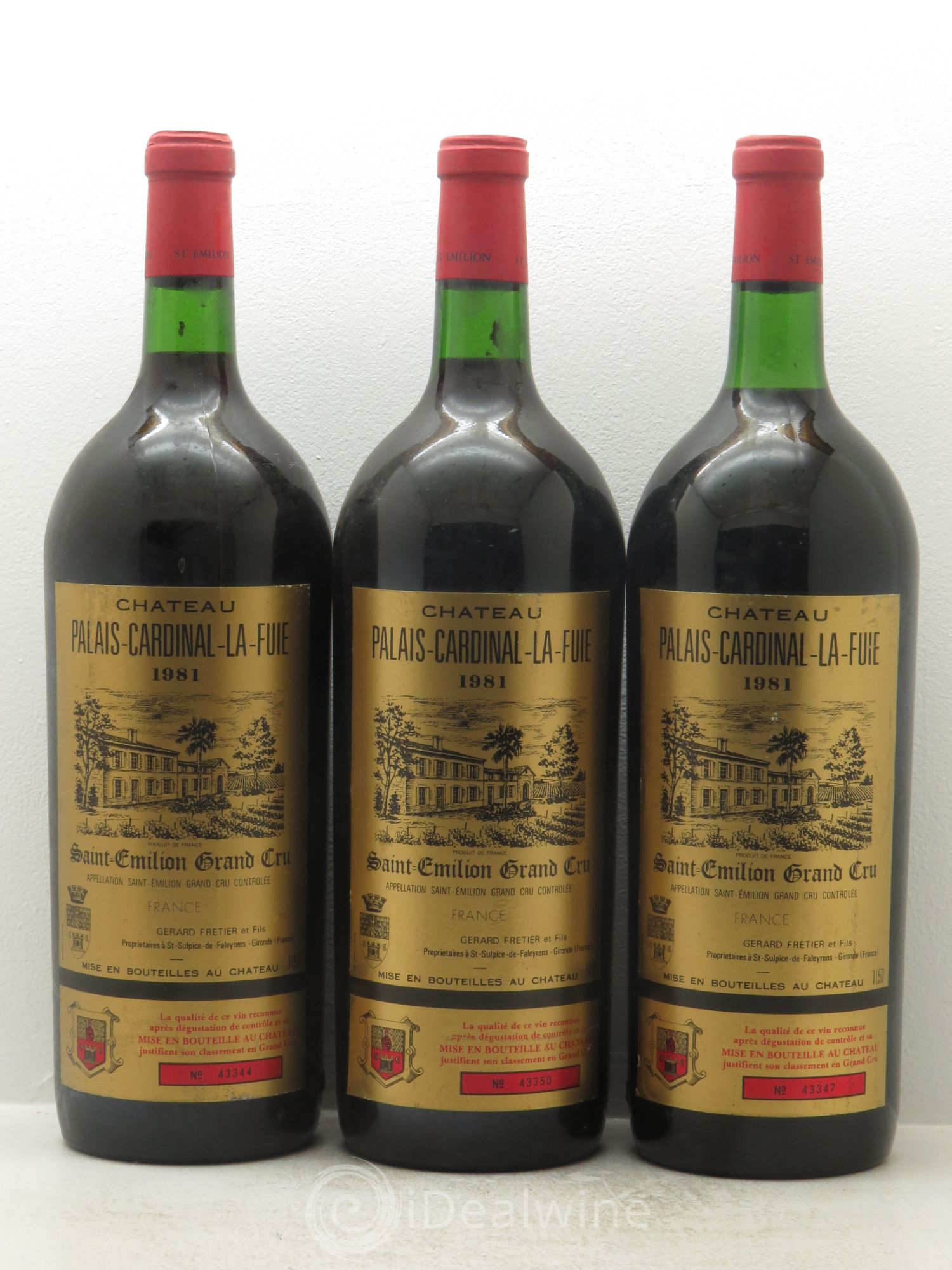 Château Palais Cardinal La Fuie 1981 - Lot de 3 magnums - 0