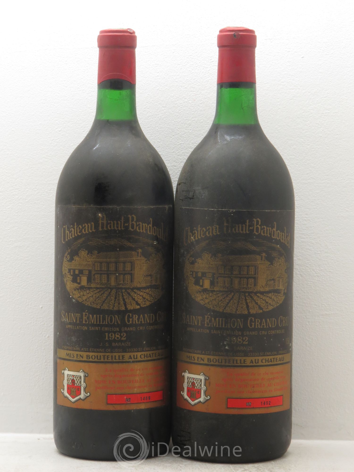 Saint-Émilion Château Haut Bardoulet 1982 - Posten von 2 Magnum - 0