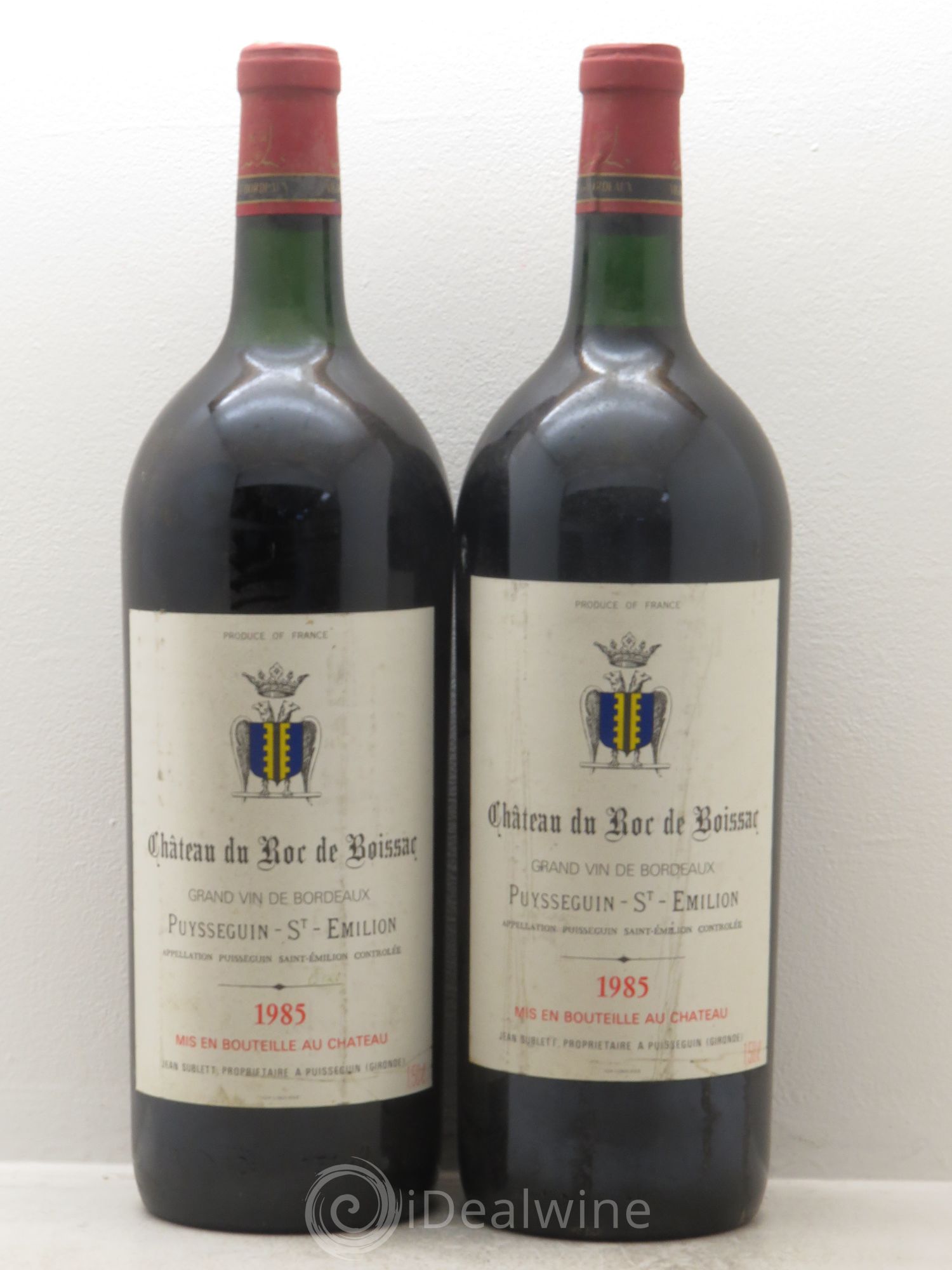 Bordeaux Château du Roc de Boissac - Puisseguin St Emilion 1985 - Posten von 2 Magnum - 0