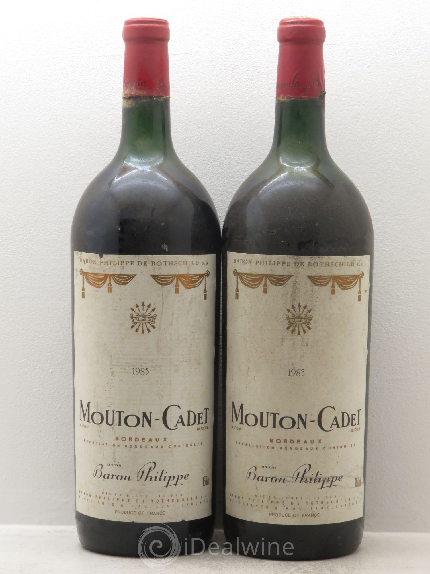 Château Mouton Cadet 1985 - Lot de 2 magnums - 0