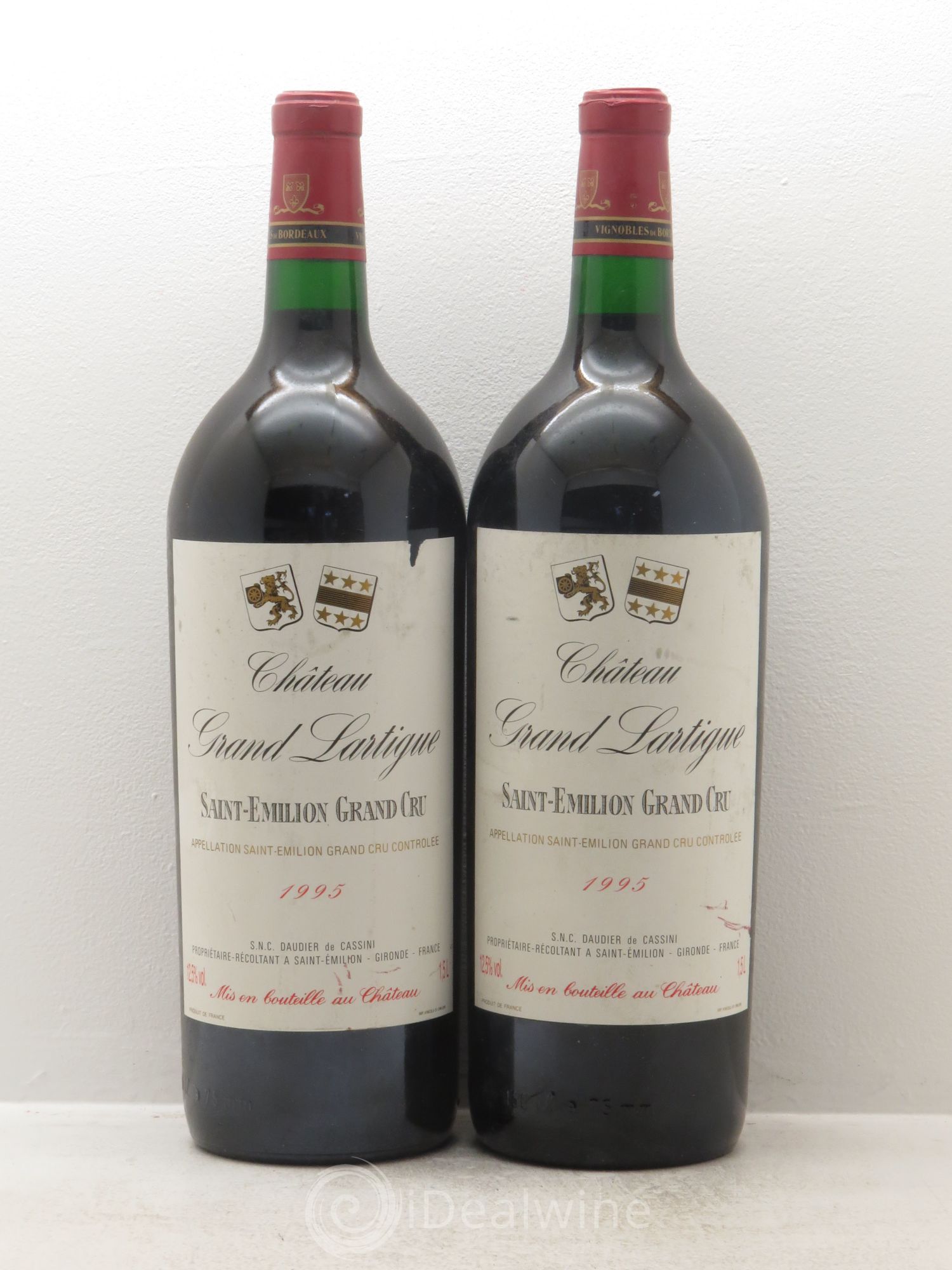 Saint-Émilion Château Grand Lartigue 1995 - Lot de 2 magnums - 0