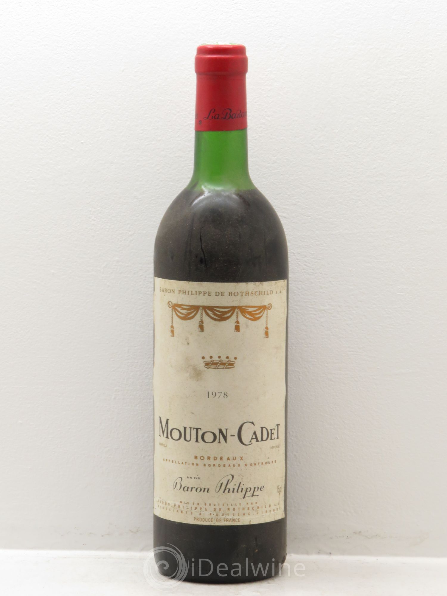 Château Mouton Cadet 1978 - Lot de 1 bouteille - 0