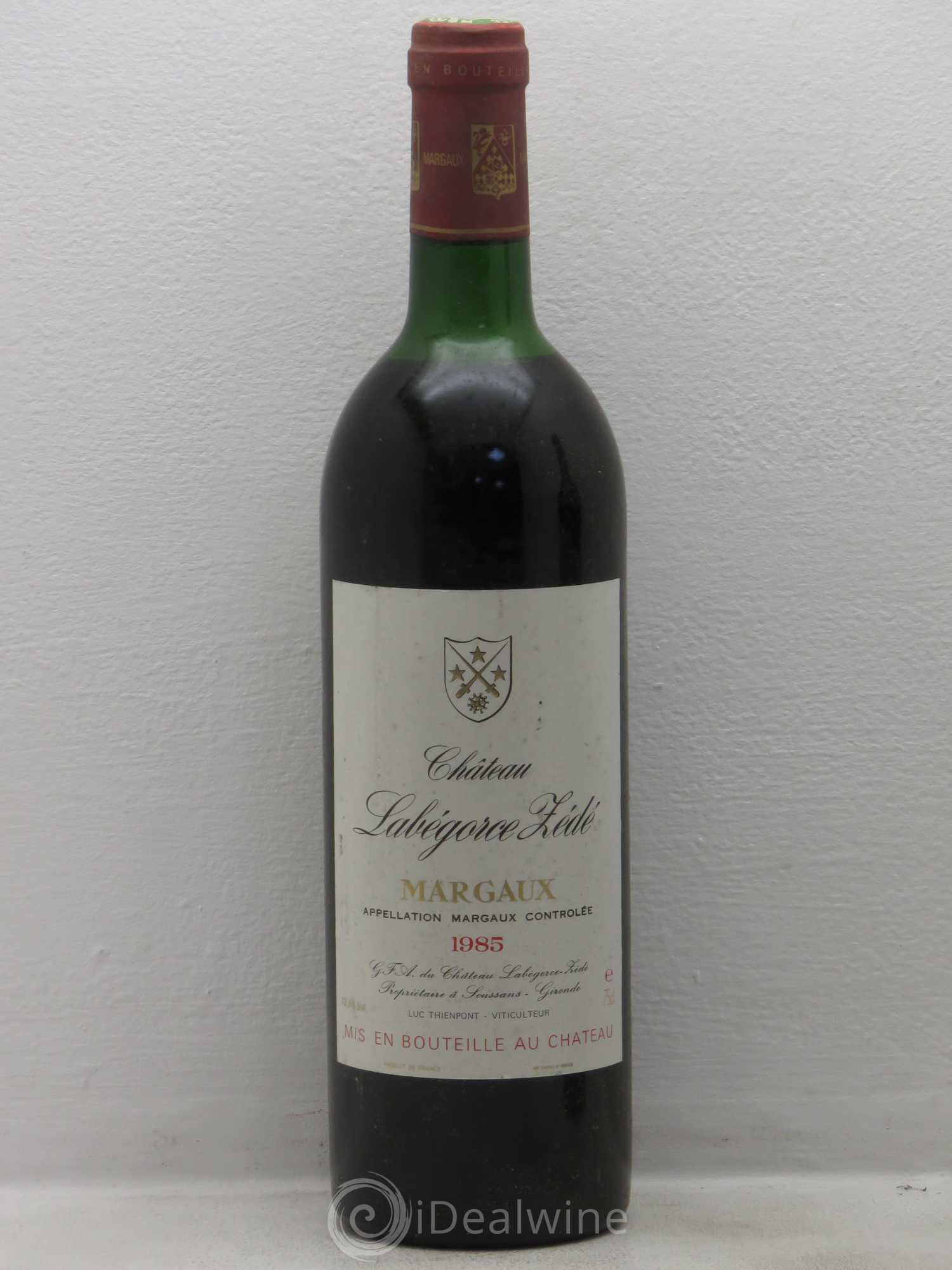 Château Labegorce Zédé Cru Bourgeois 1985 - Lot de 1 bouteille - 0