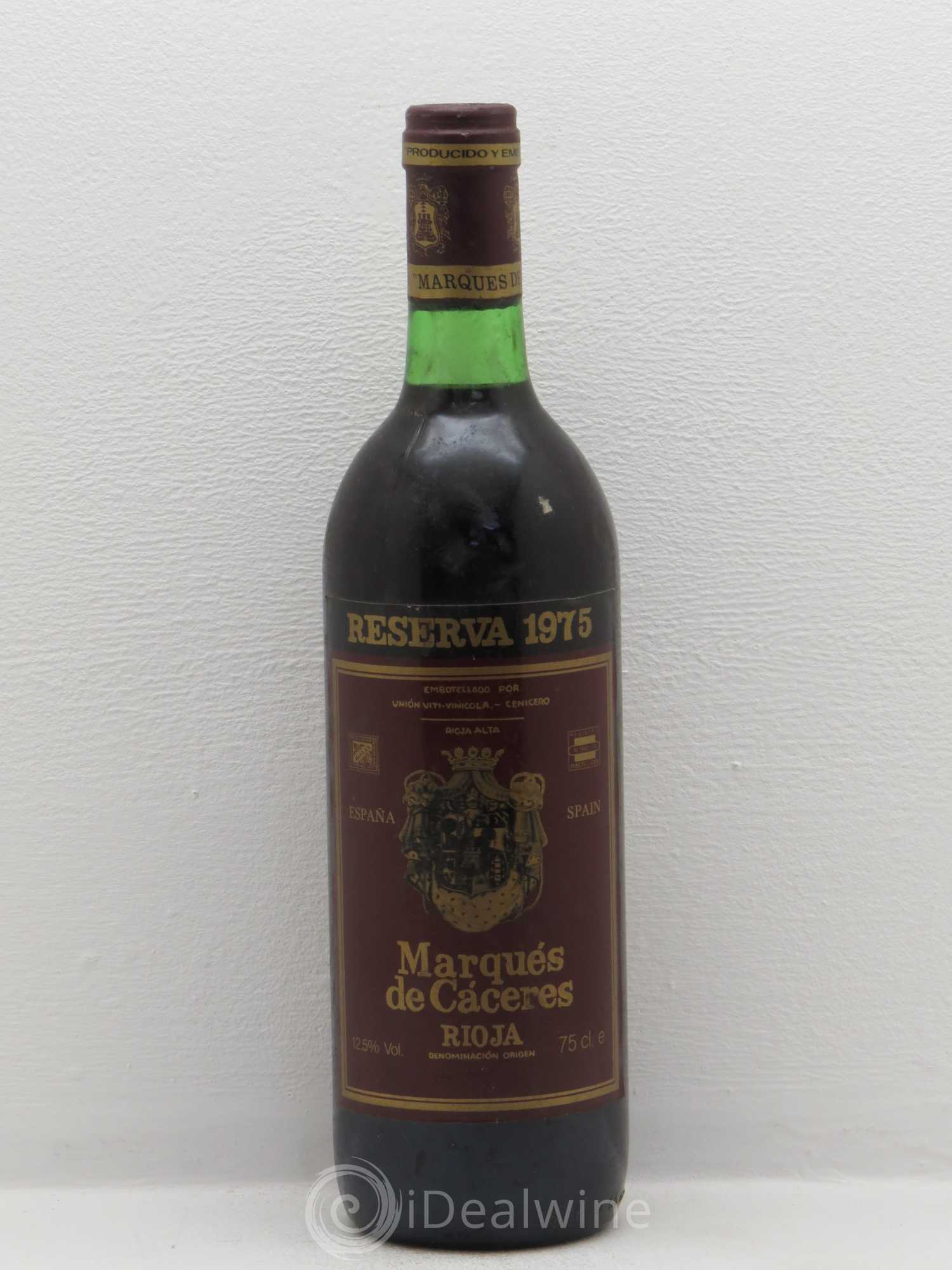 Rioja DOCA Marques de cacares Rioja reserva - Rioja Alta 1975 - Posten von 1 Flasche - 0