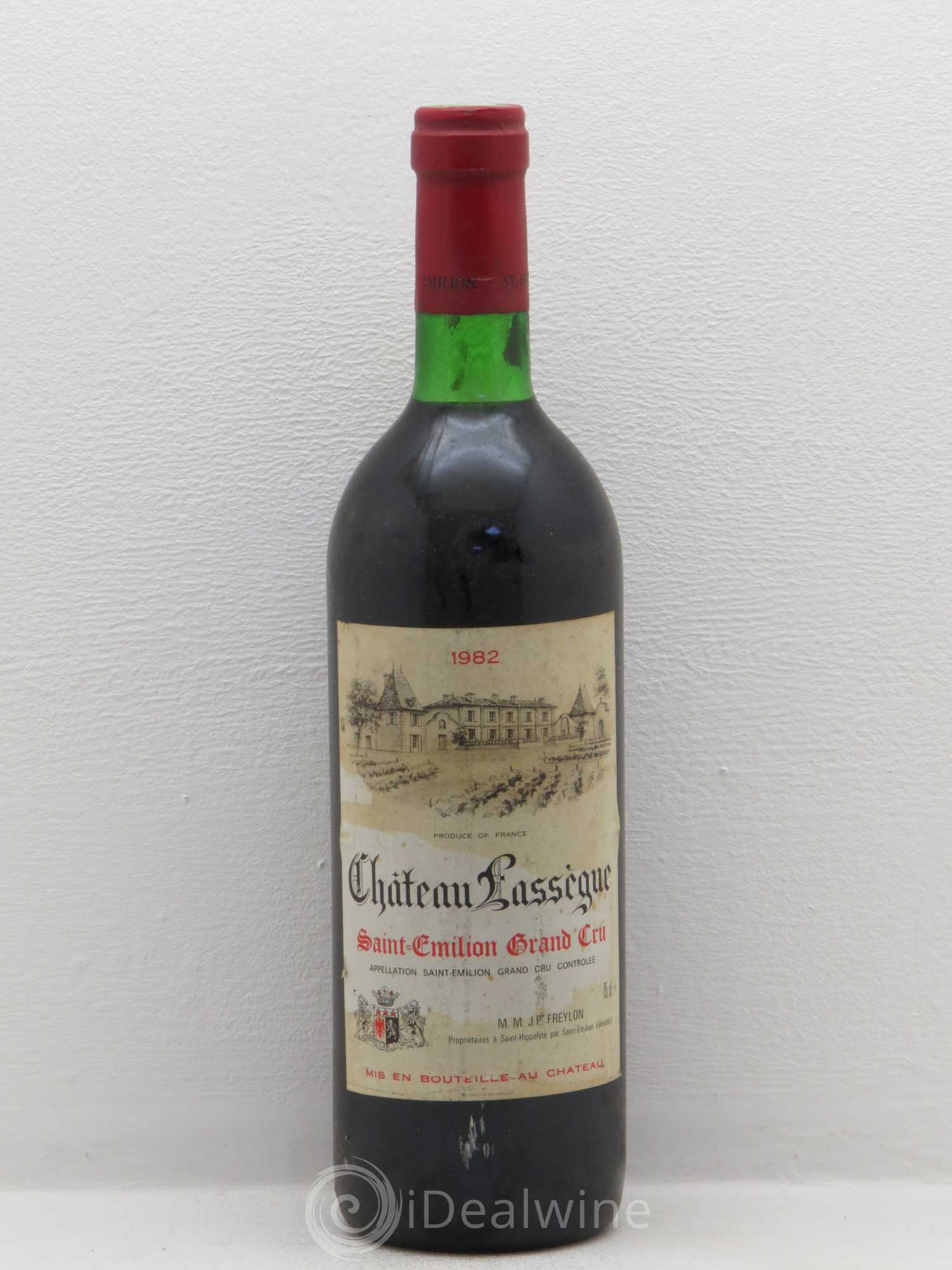 Bordeaux Château Lassèque grand cru - St Emilion MMJP Freylon 1982 - Posten von 1 Flasche - 0