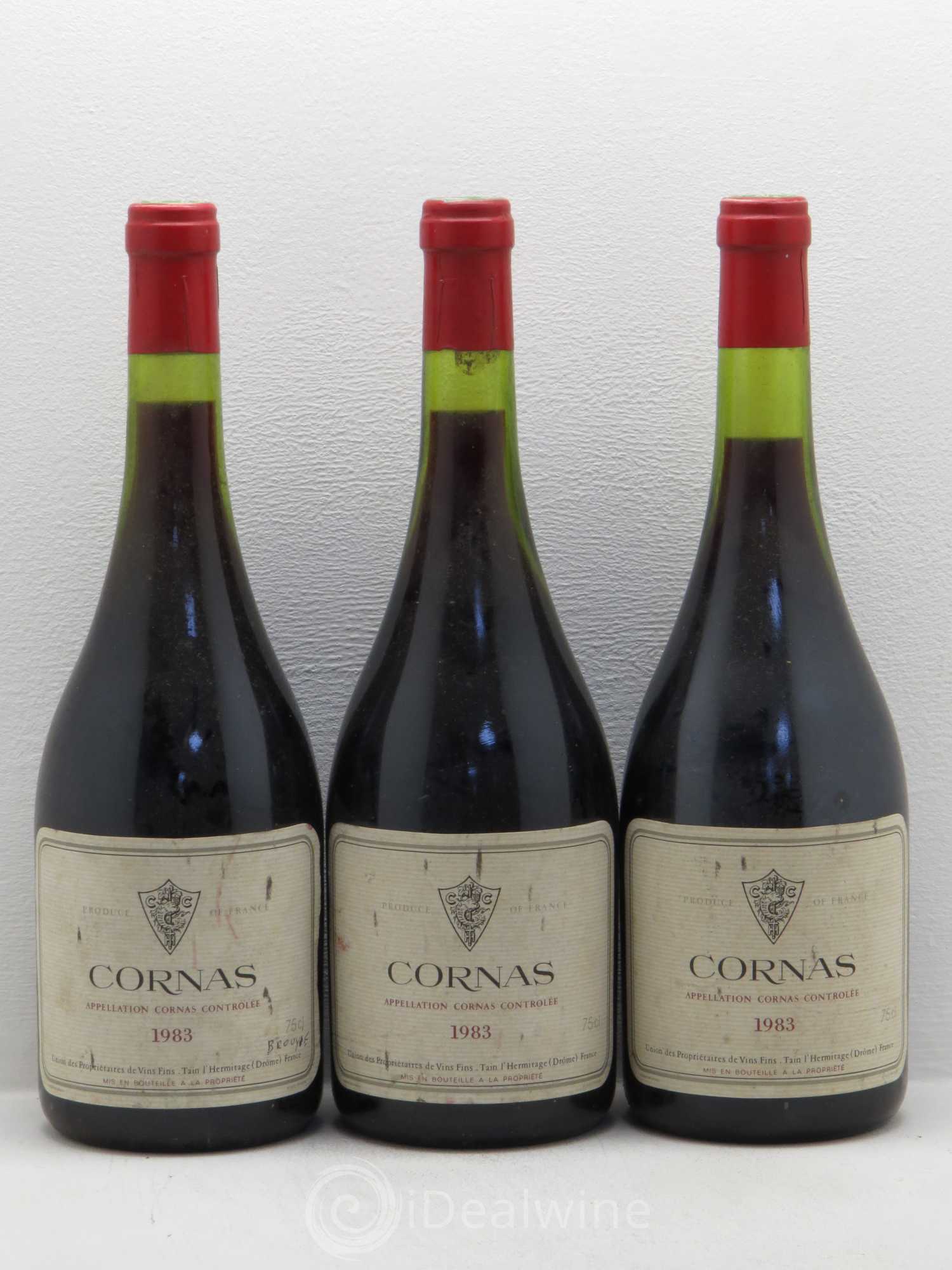 Cornas Tain Hermitage 1983 - Posten von 3 Flaschen - 0