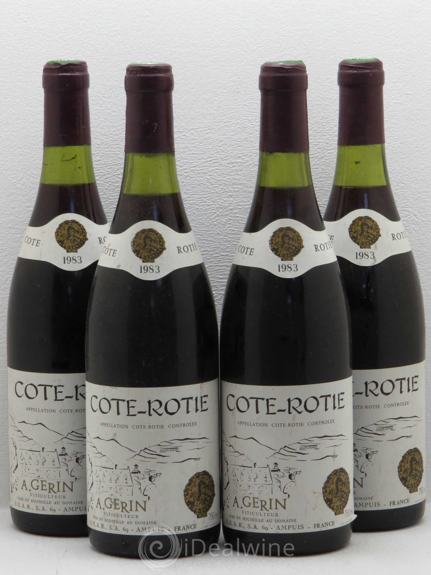 Côte-Rôtie A. Gérin 1983 - Posten von 4 Flaschen - 0