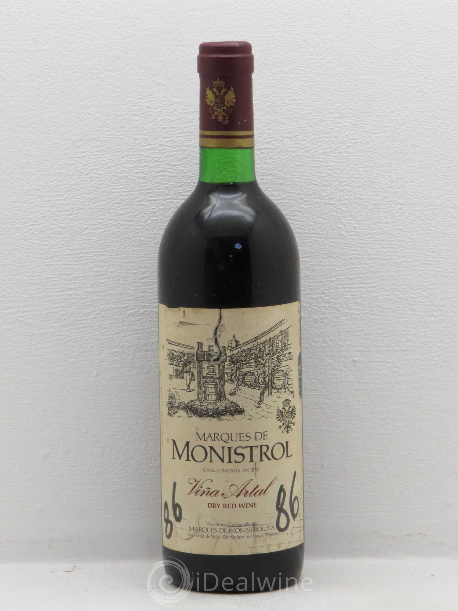 Espagne Marques de Monistrol 1986 - Posten von 1 Flasche - 0