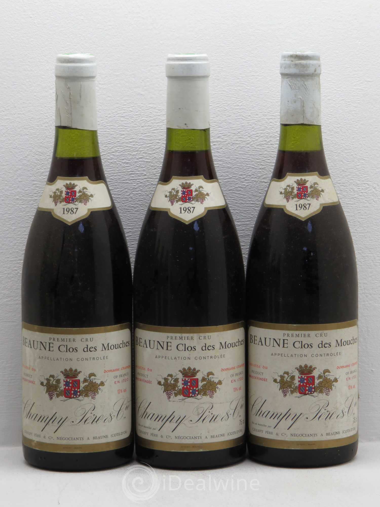 Beaune 1er Cru Clos des Mouches - Champy père et fils 1987 - Posten von 6 Flaschen - 1