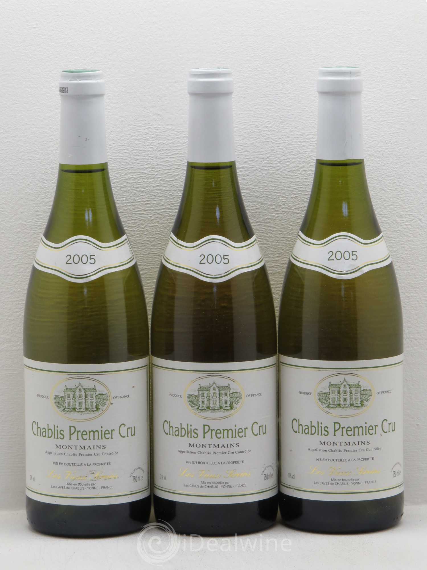 Chablis 1er Cru Les Montmains - Les vaux sereins 2005 - Posten von 3 Flaschen - 0