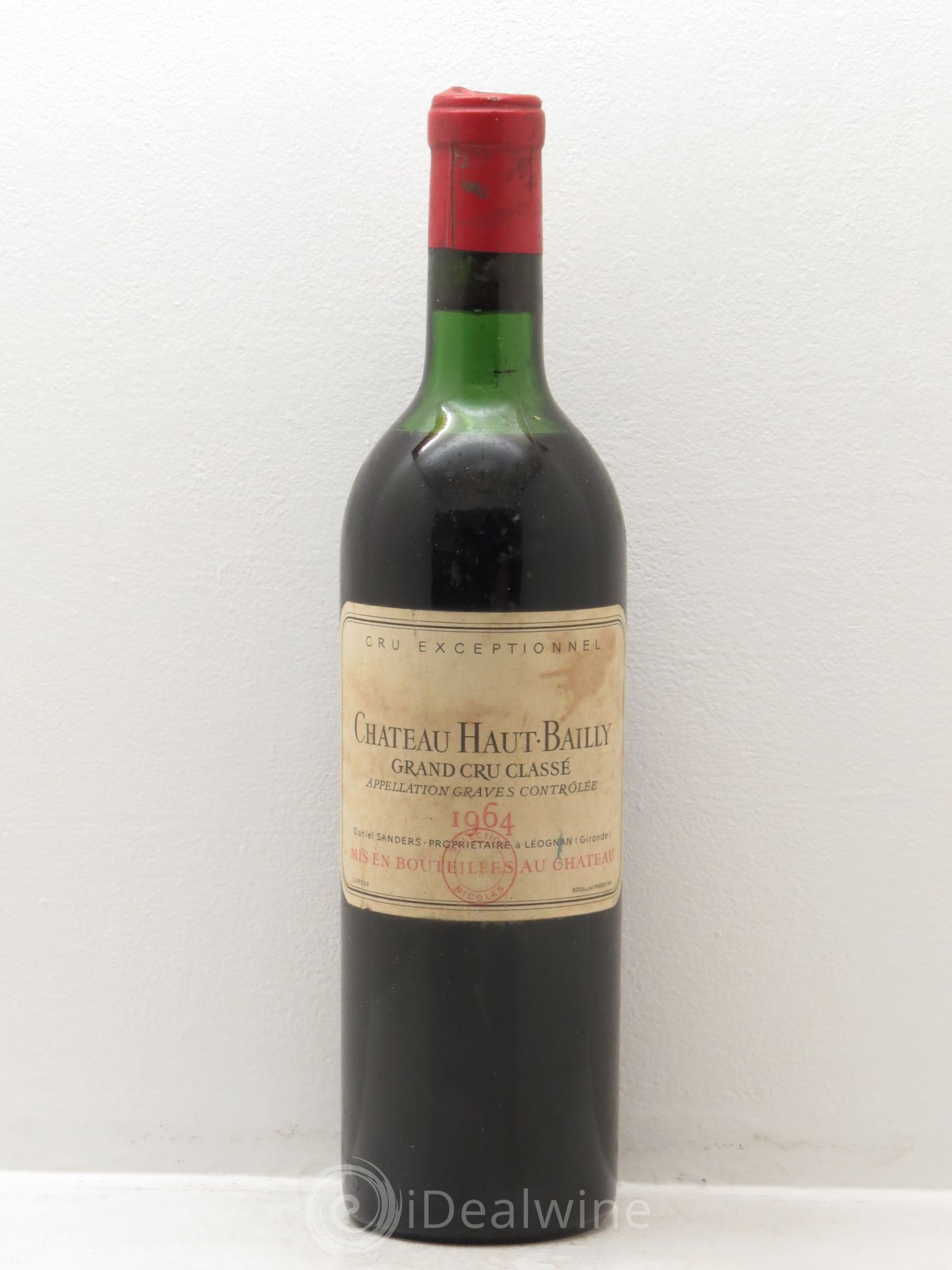 Château Haut-Bailly Cru Classé de Graves 1964 - Lot de 1 bouteille - 0