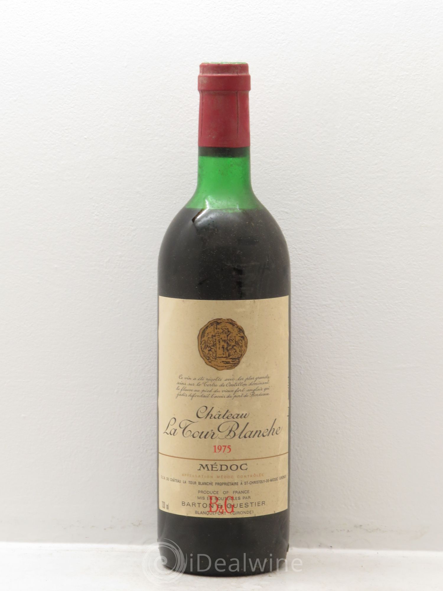 Château Tour Blanche Cru Bourgeois 1975 - Lot de 1 bouteille - 0