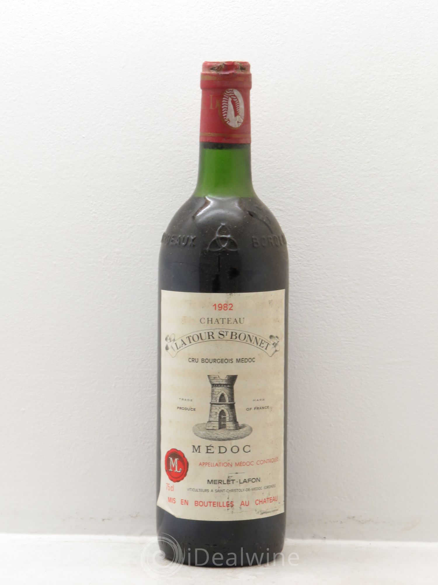 Château la Tour Saint-Bonnet Cru Bourgeois 1982 - Lot de 1 bouteille - 0