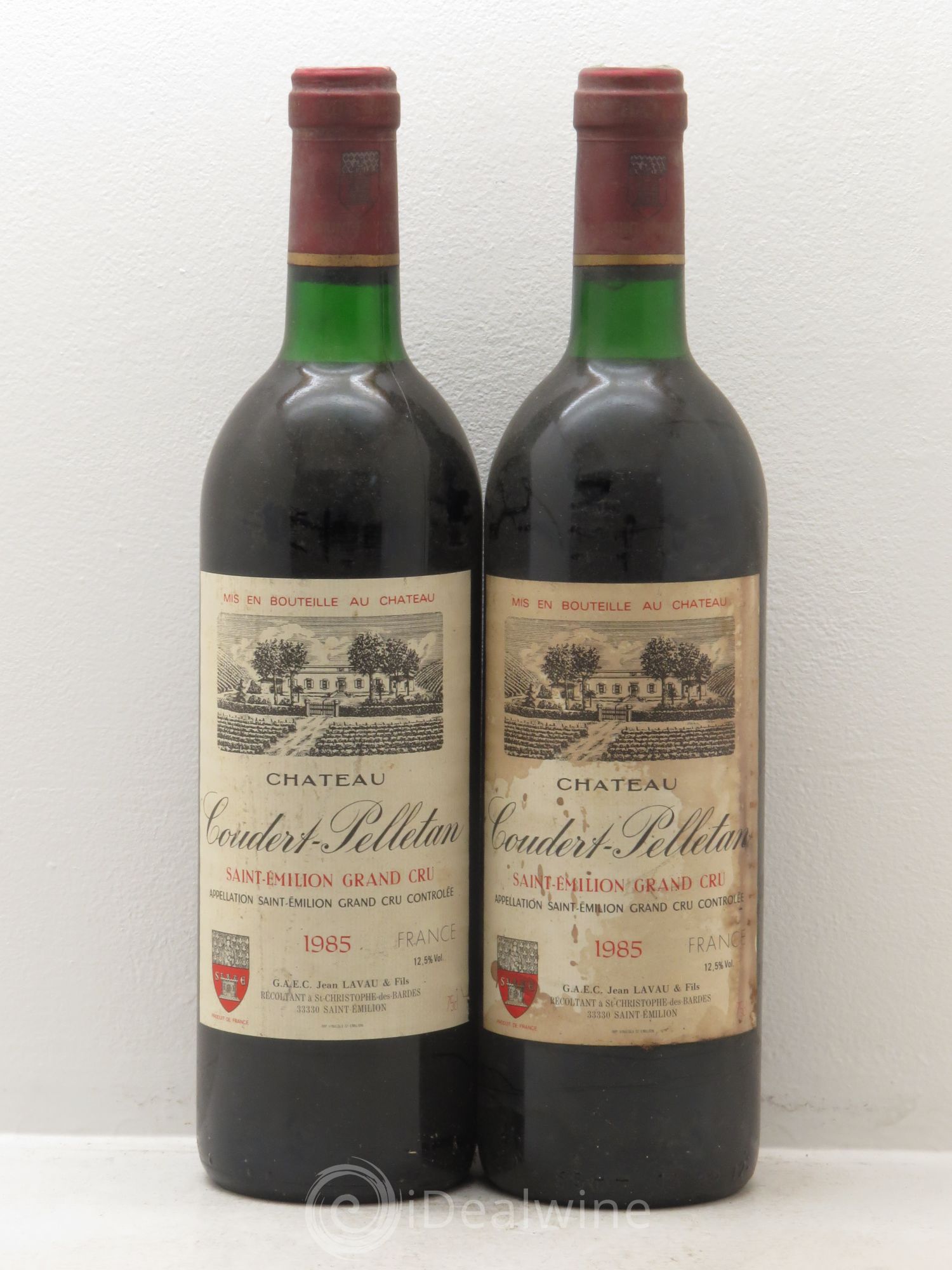 Saint-Émilion Château Coudert Pelletan 1985 - Posten von 2 Flaschen - 0