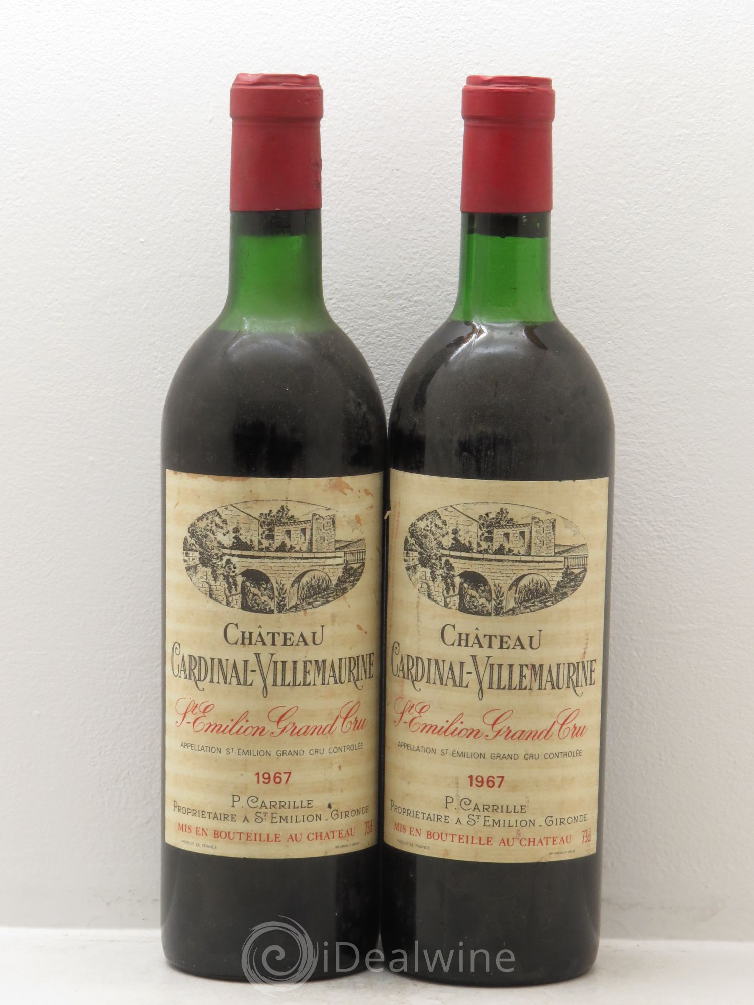 Château Villemaurine Grand Cru Classé 1967 - Lot de 2 bouteilles - 0