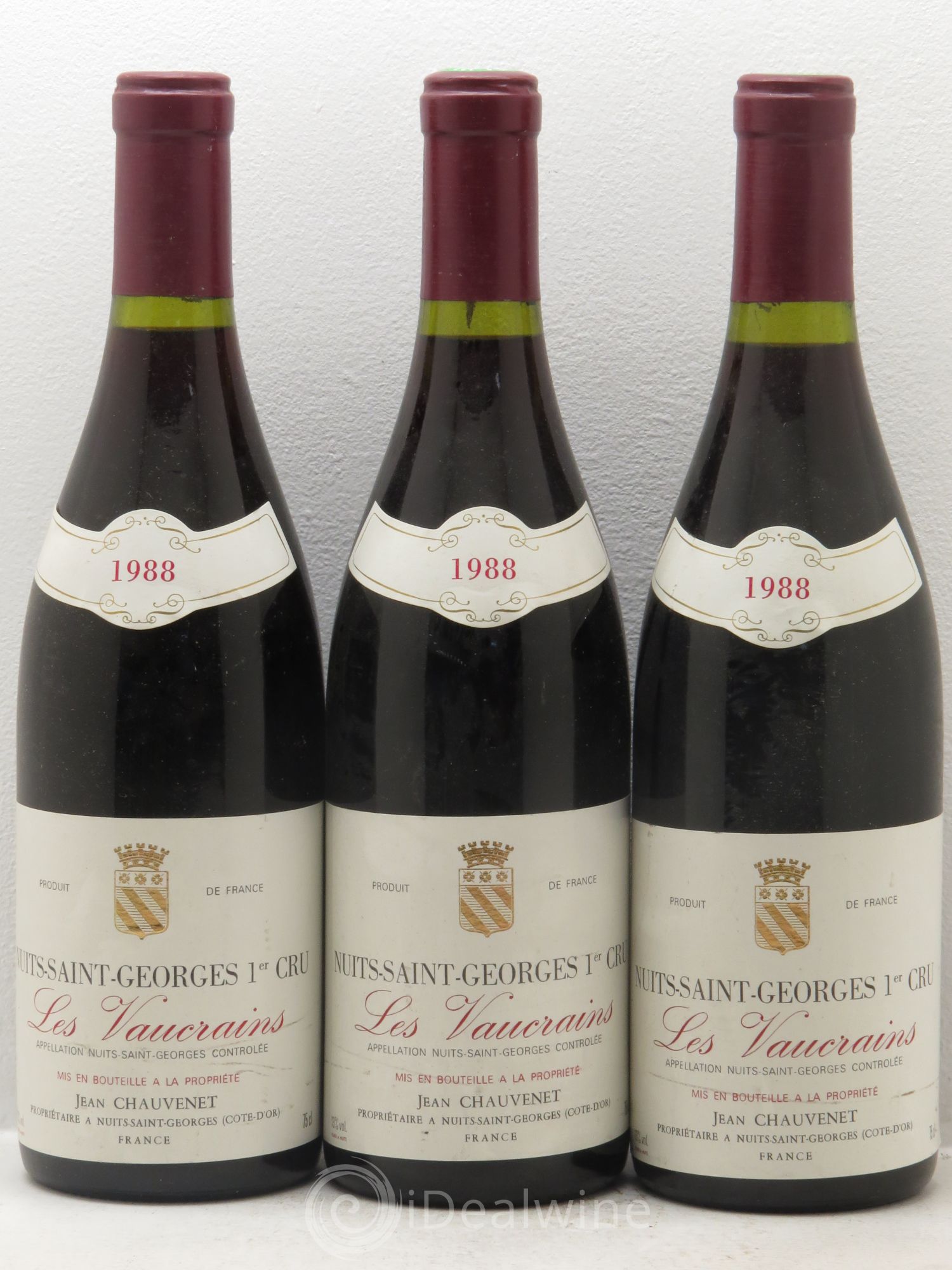 Nuits-Saint-Georges 1er Cru 1988 - Lot de 3 bouteilles - 0